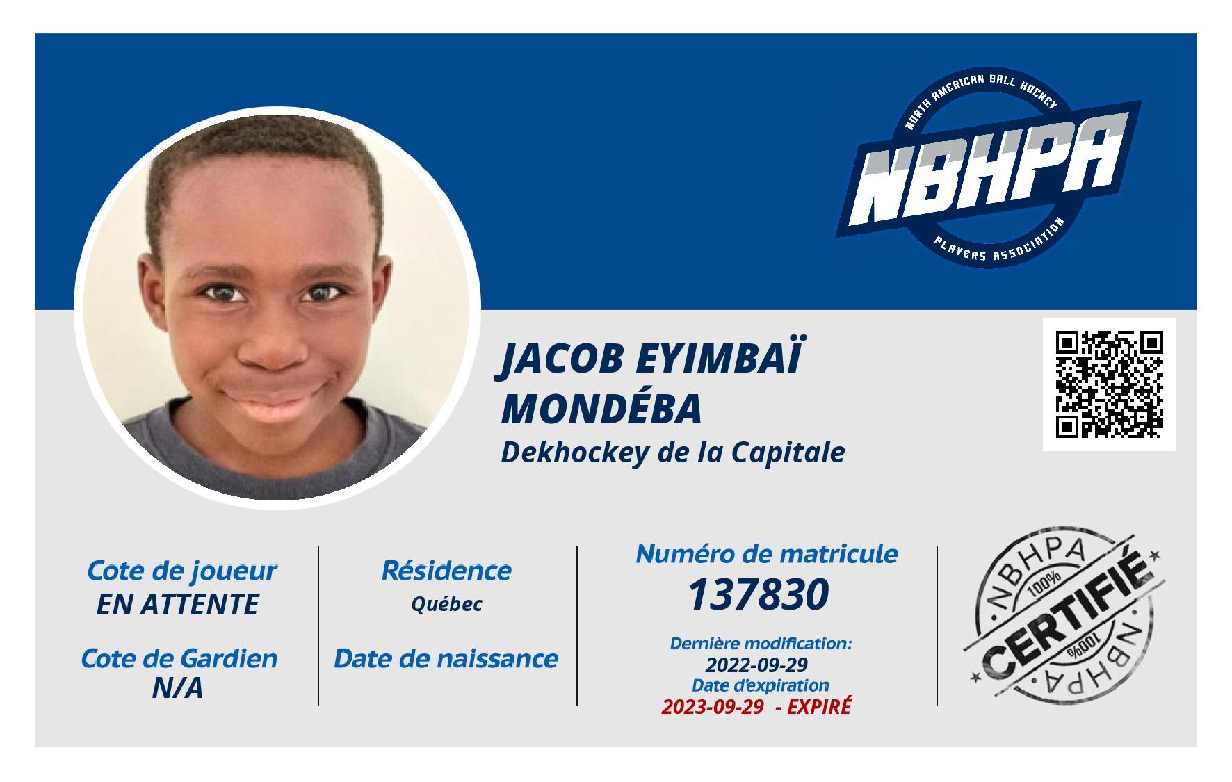 Jacob Eyimbaï  Mondéba