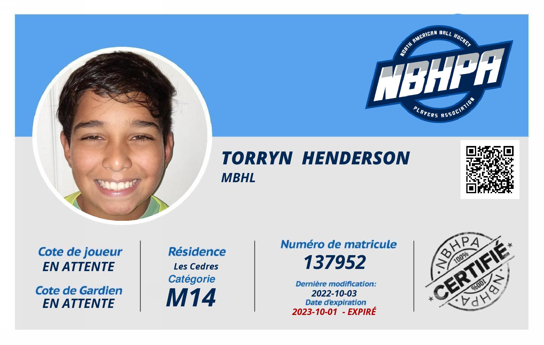 Torryn  Henderson 