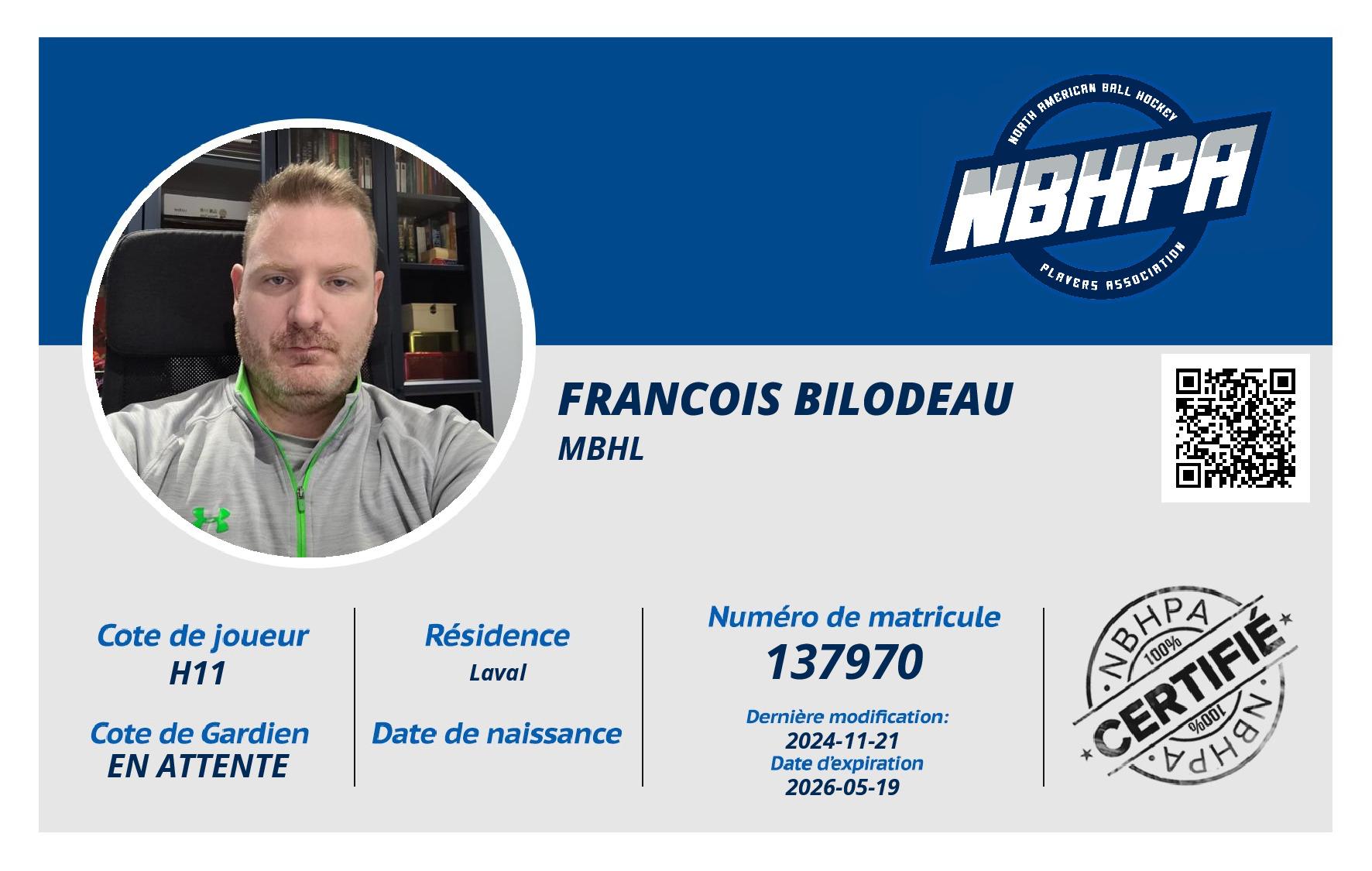 Francois Bilodeau