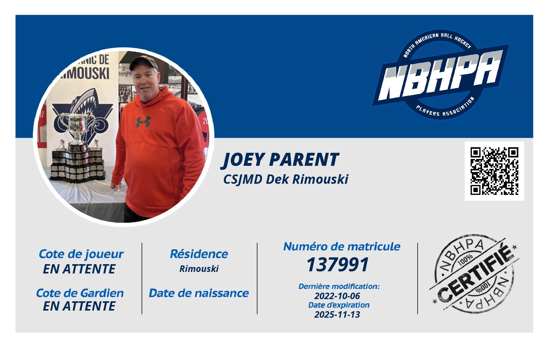 Joey Parent