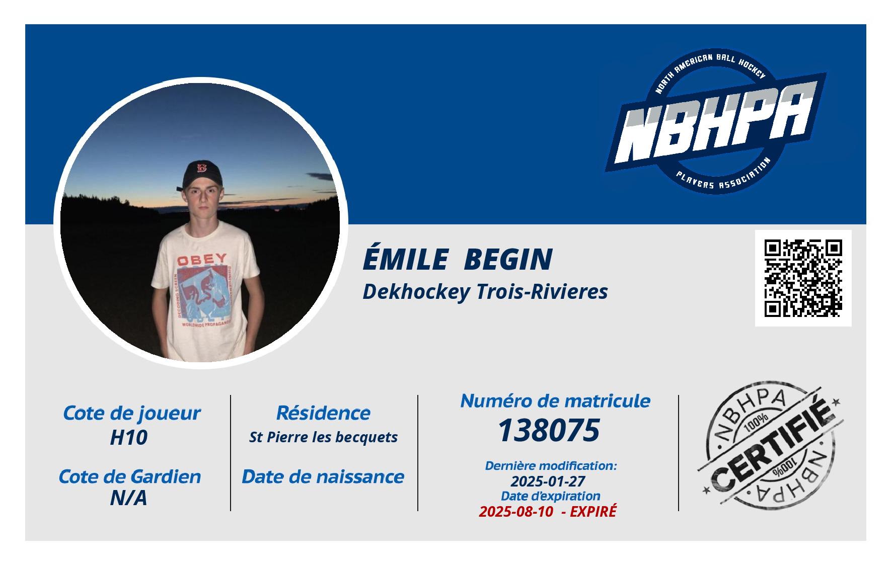 Émile  Begin 