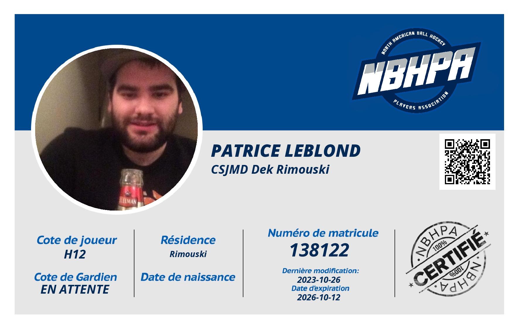 Patrice Leblond