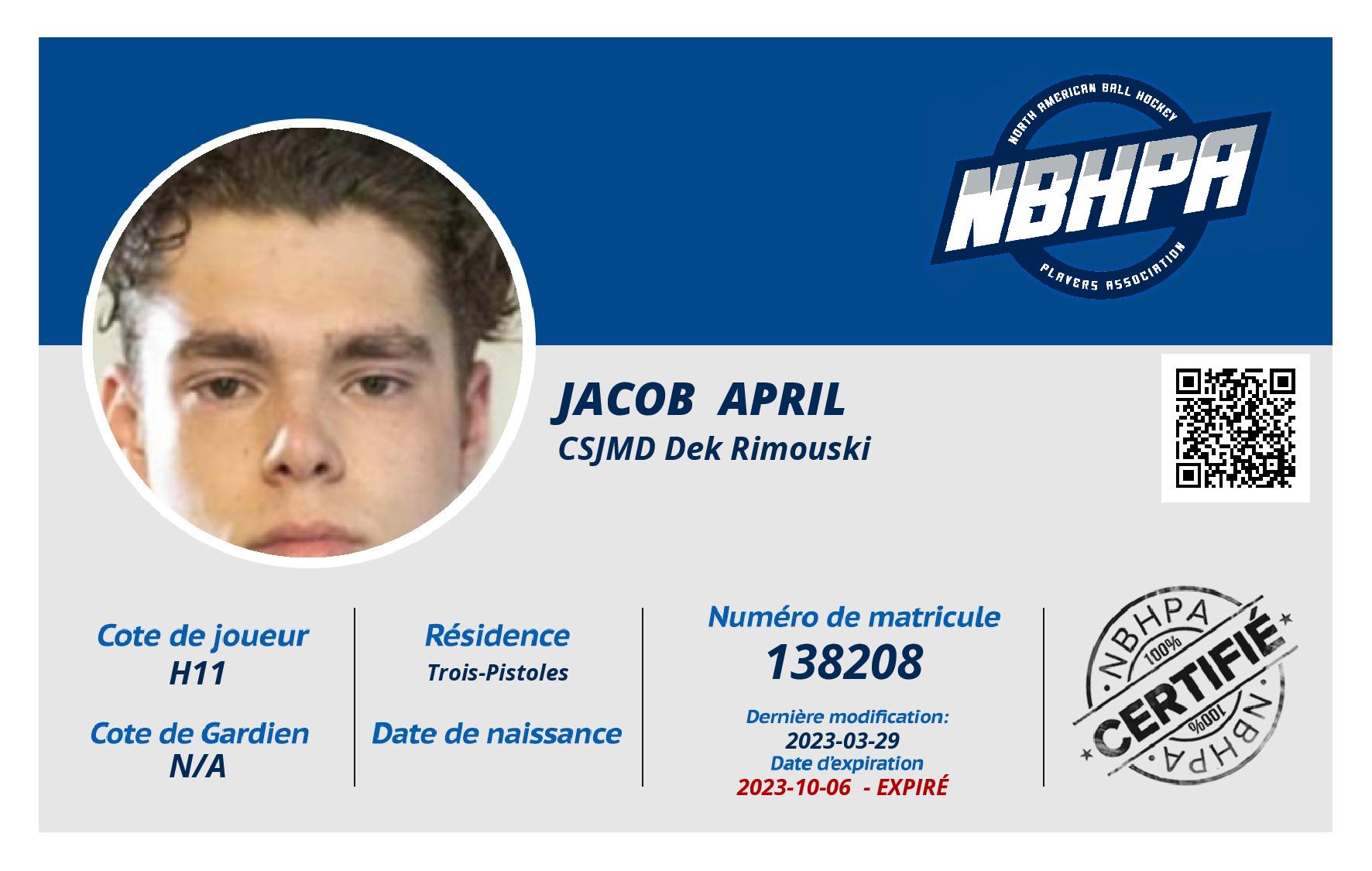 Jacob  April