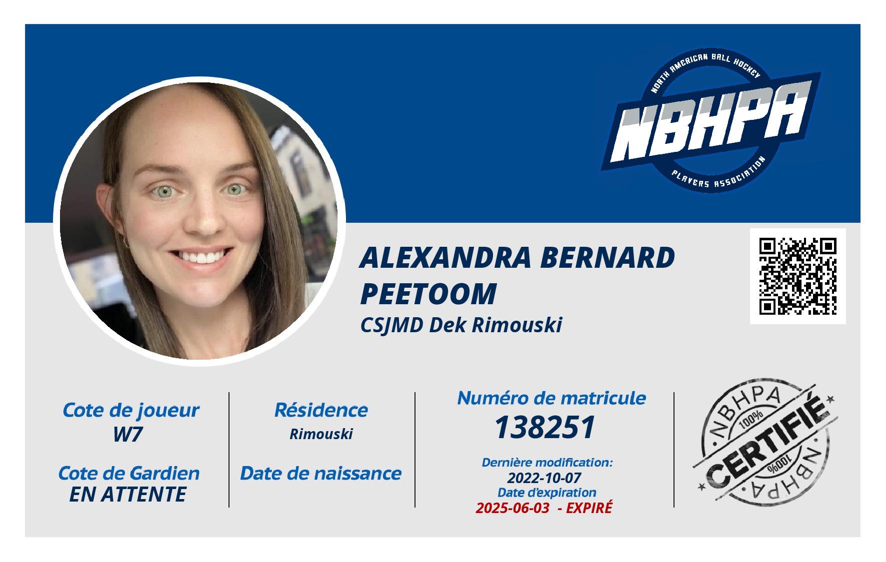 Alexandra Bernard Peetoom