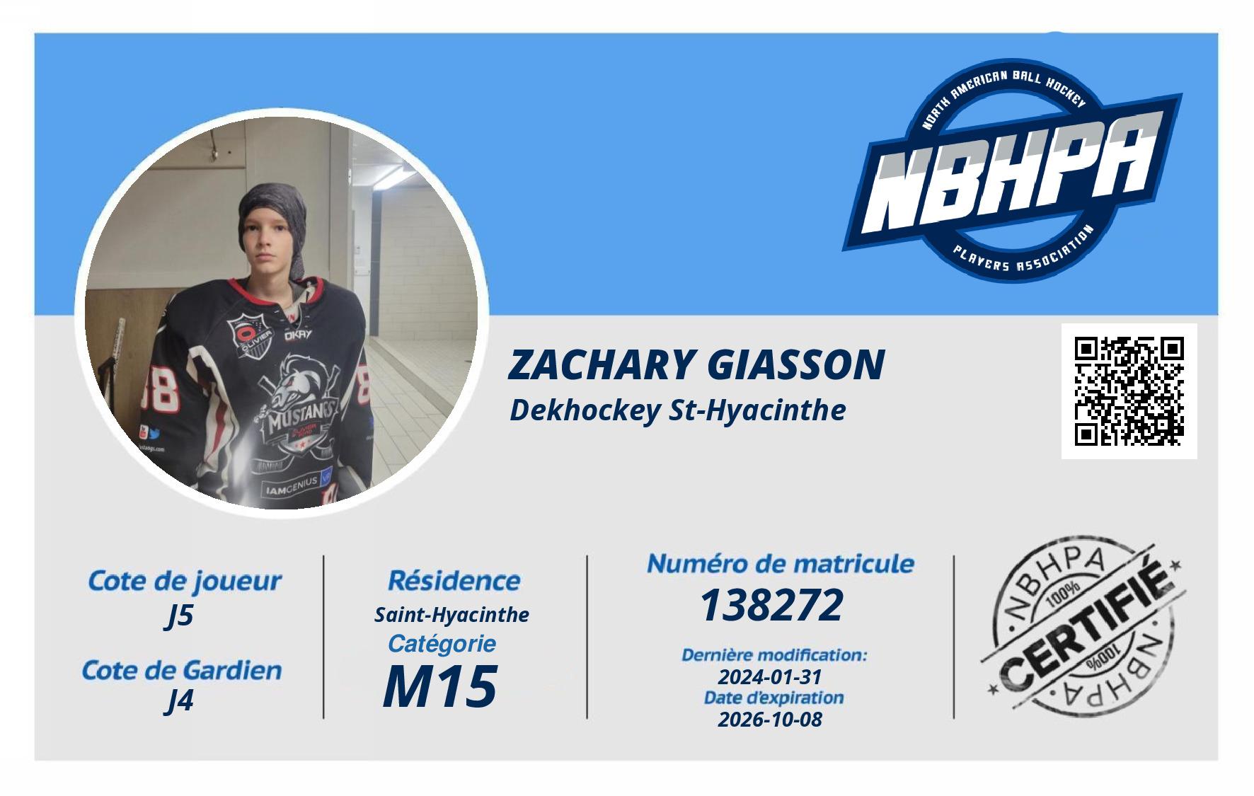 Zachary Giasson