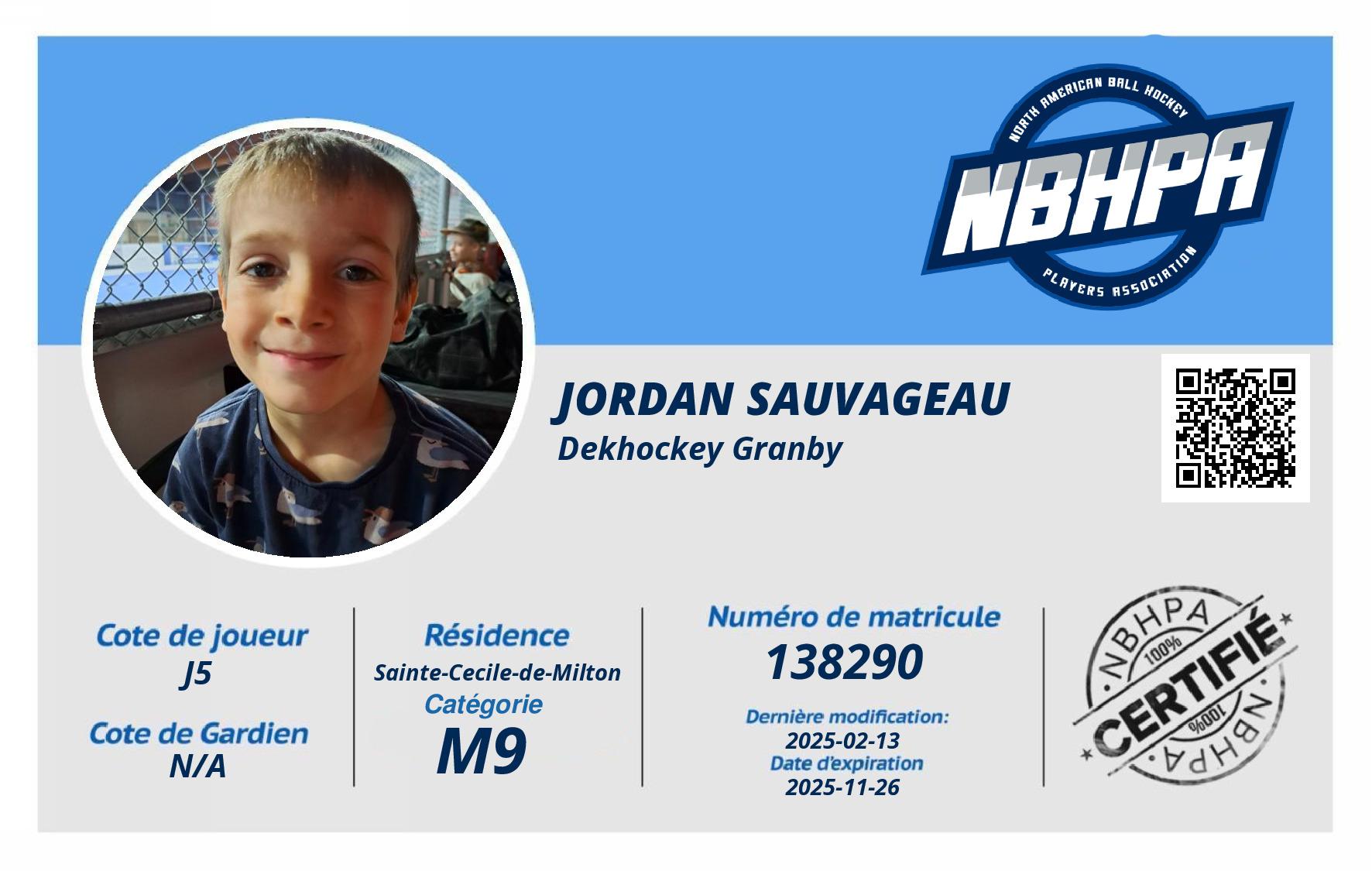 Jordan Sauvageau