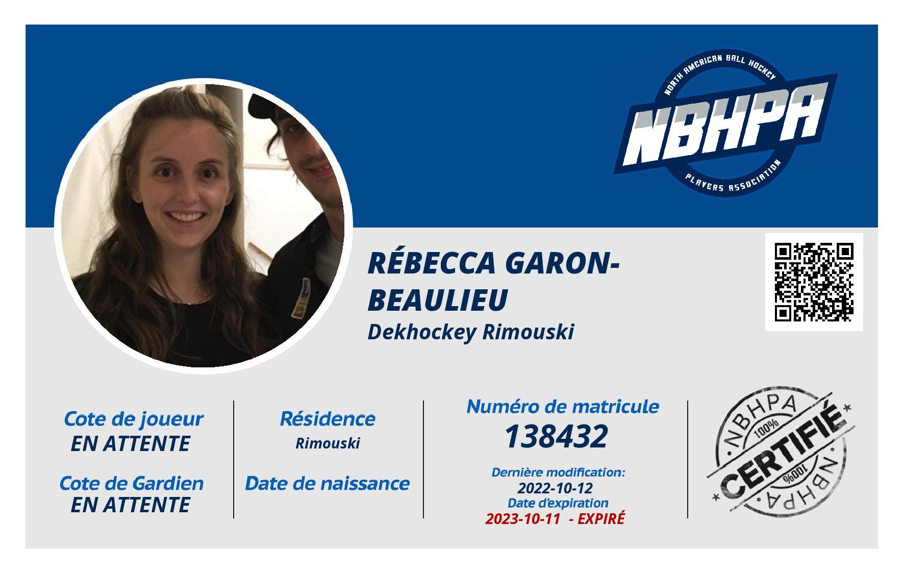 Rébecca Garon-Beaulieu