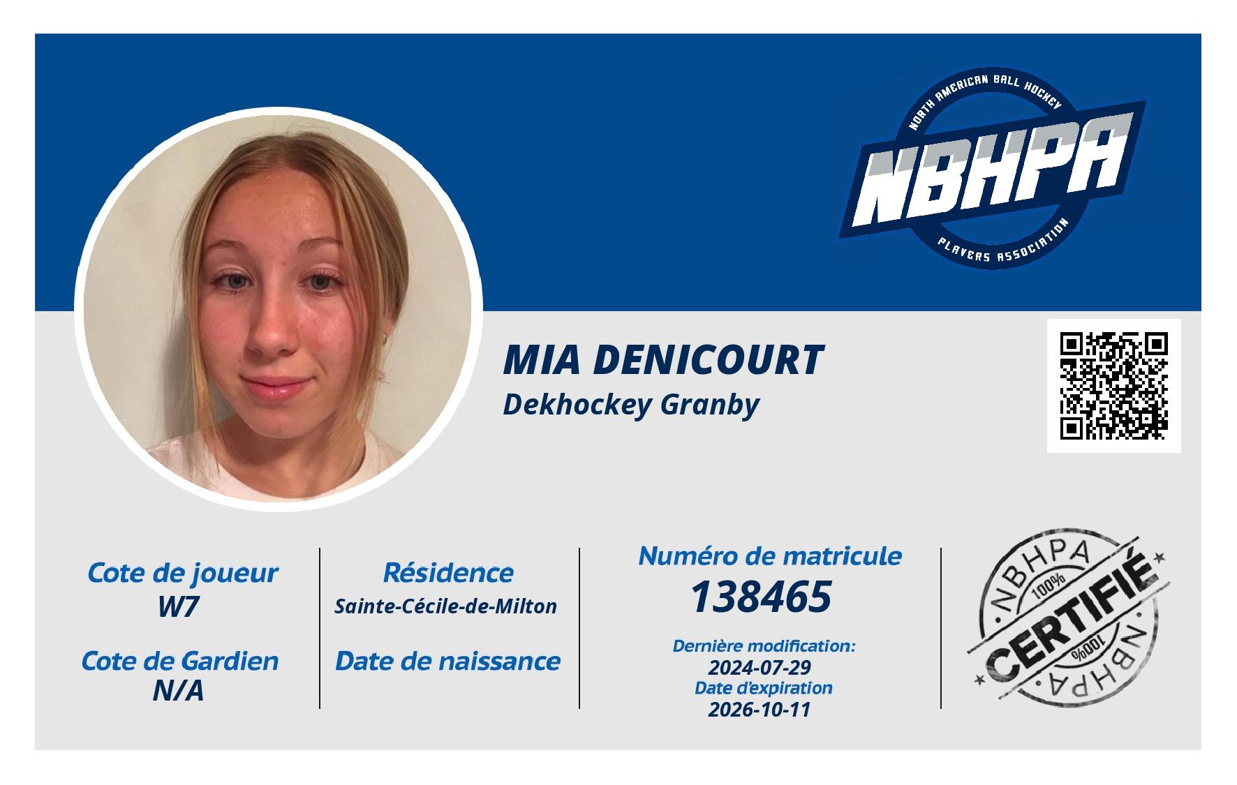 Mia Denicourt 