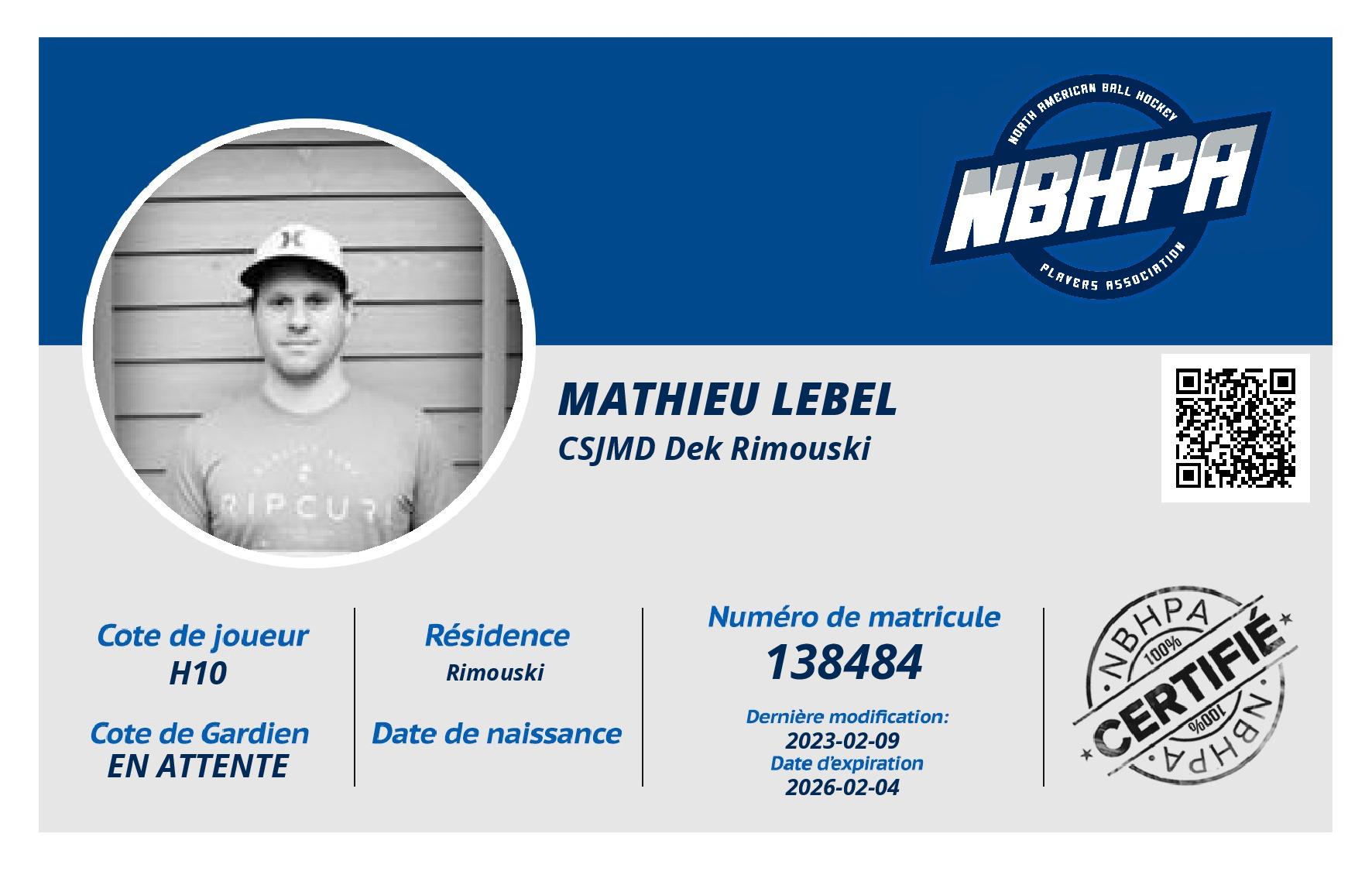Mathieu Lebel