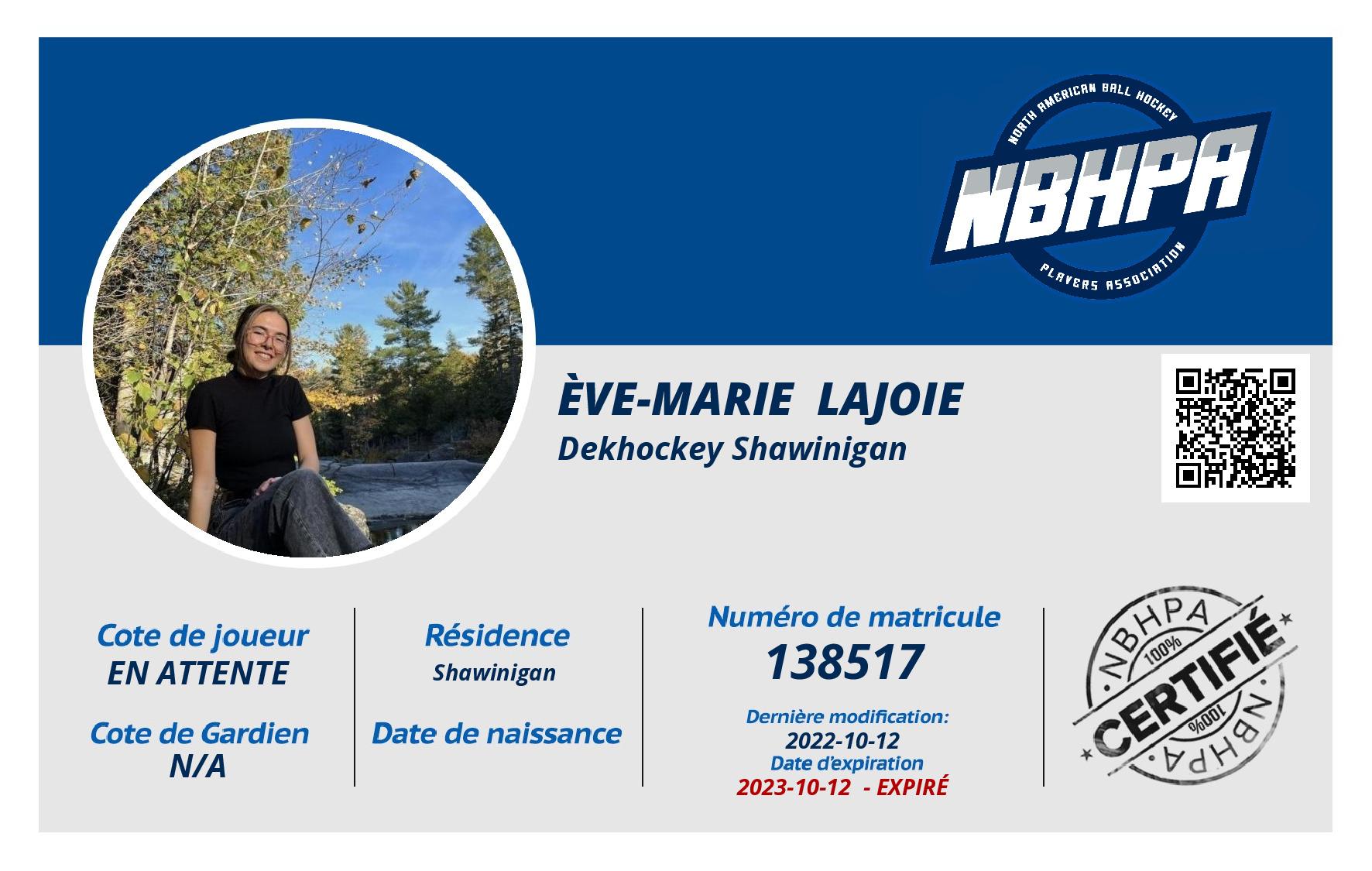 Ève-Marie  Lajoie