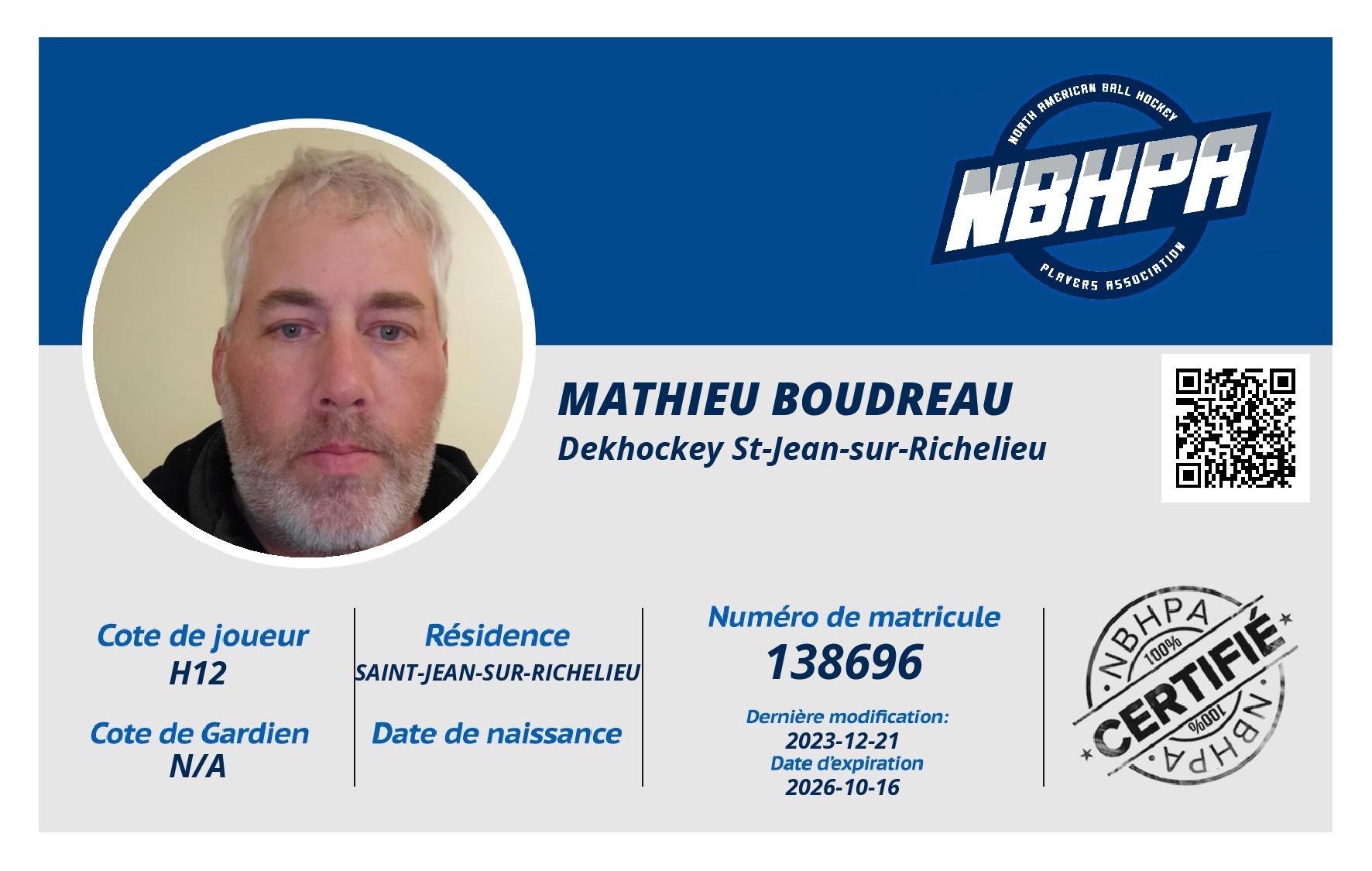 Mathieu Boudreau