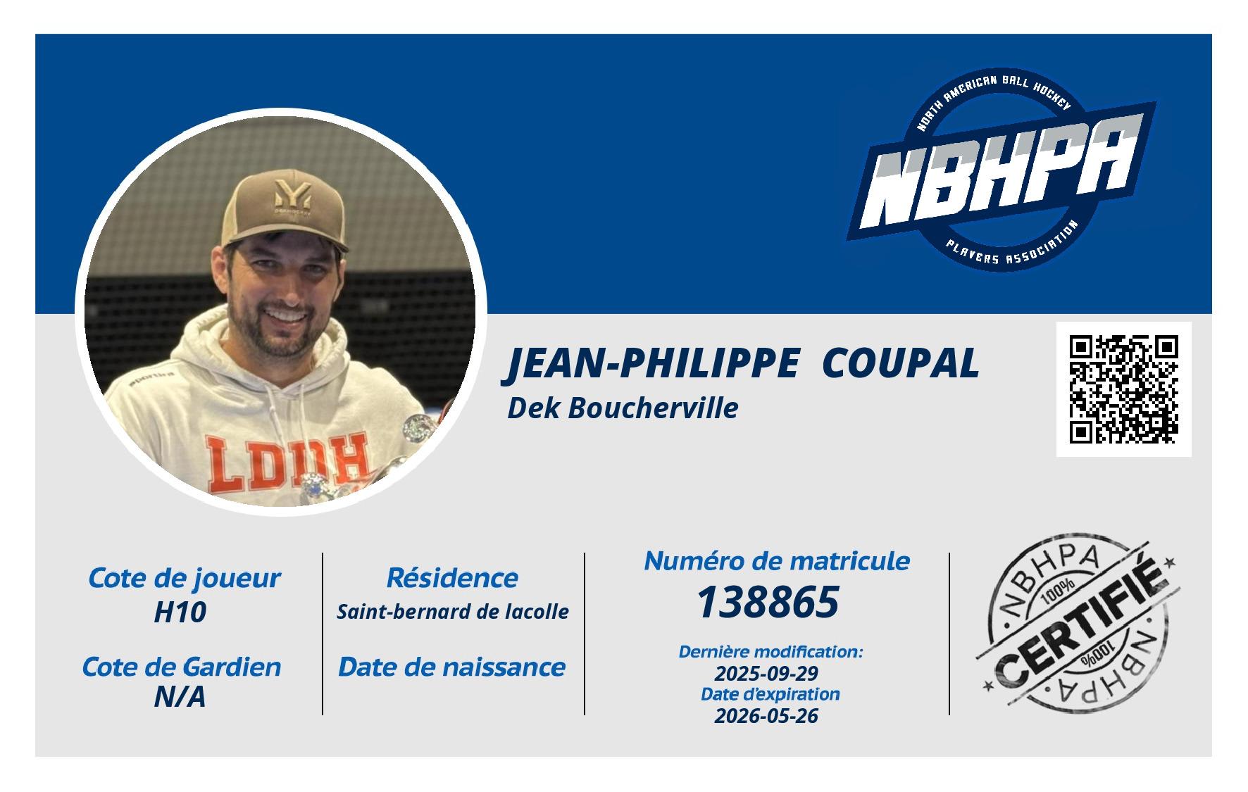 Jean-Philippe  Coupal 