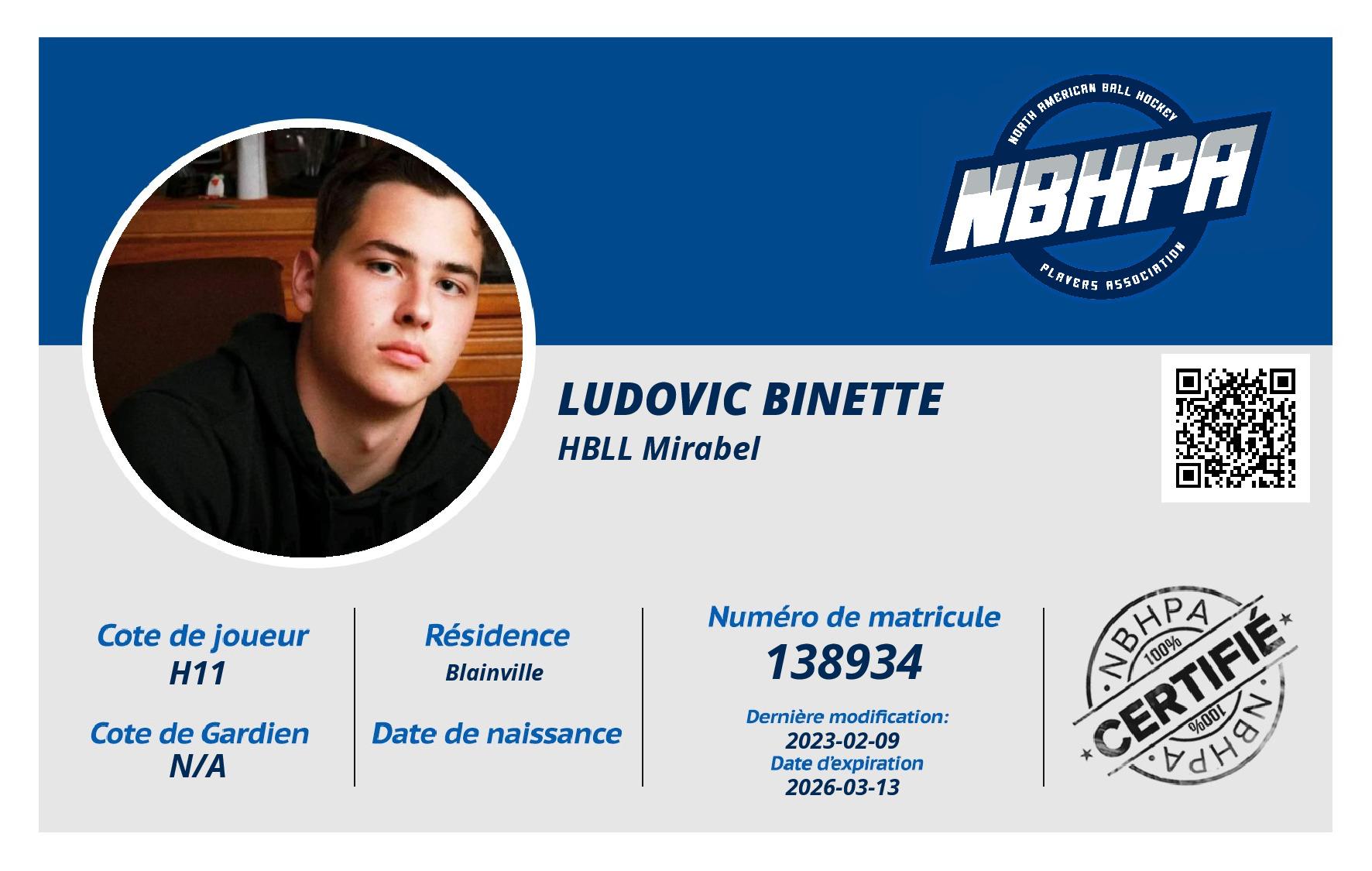 Ludovic Binette