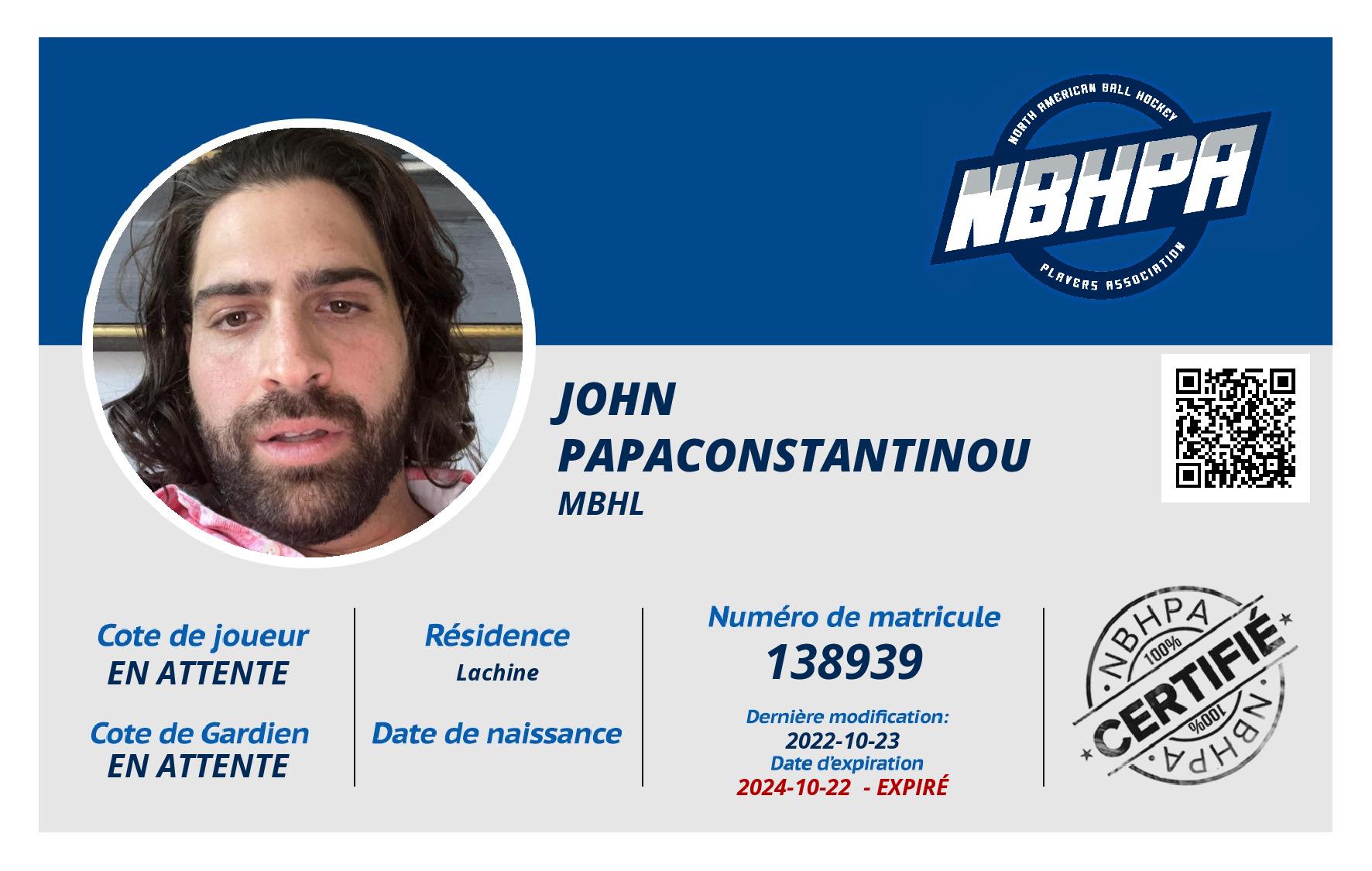 John Papaconstantinou 