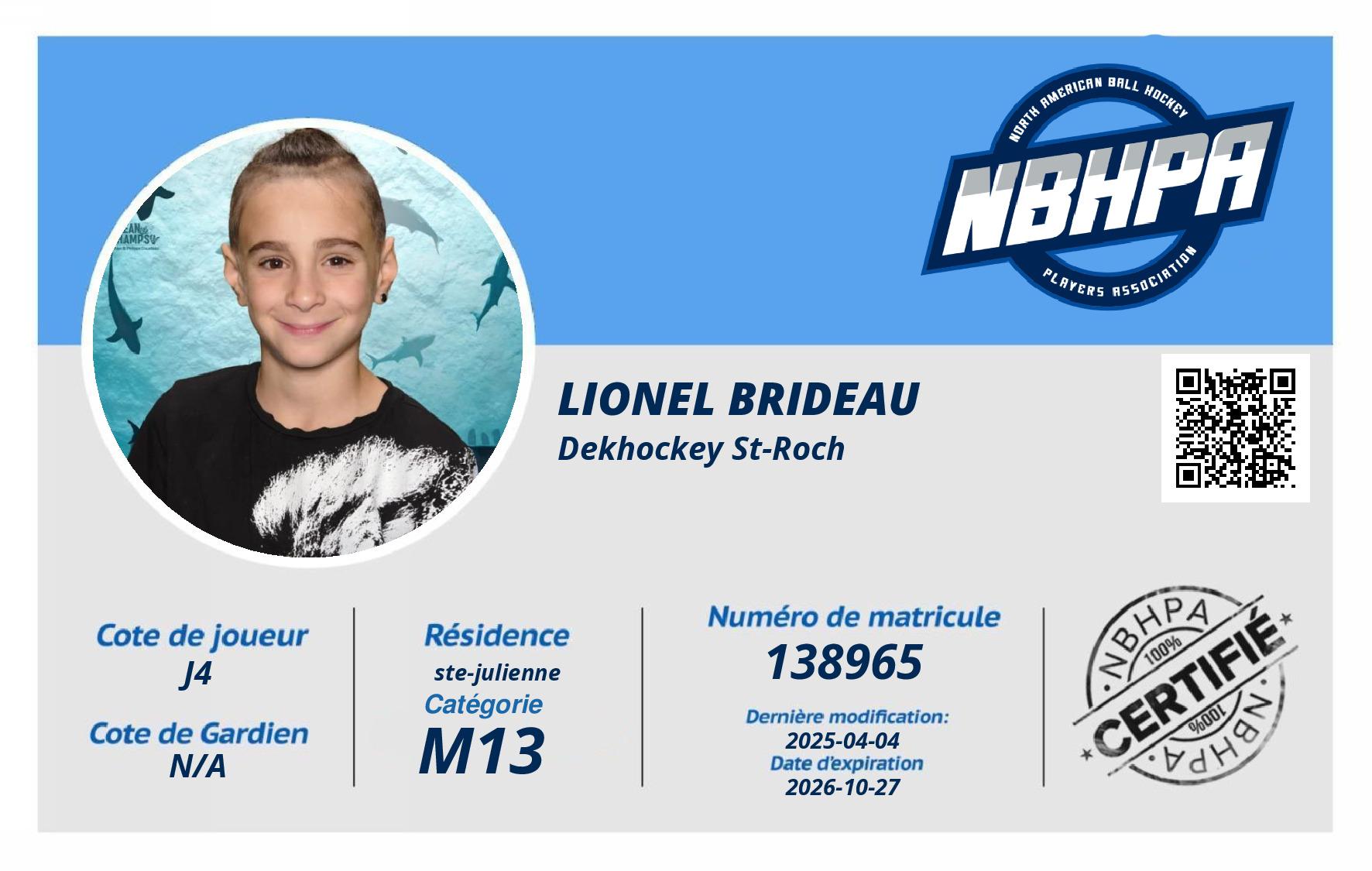 Lionel Brideau