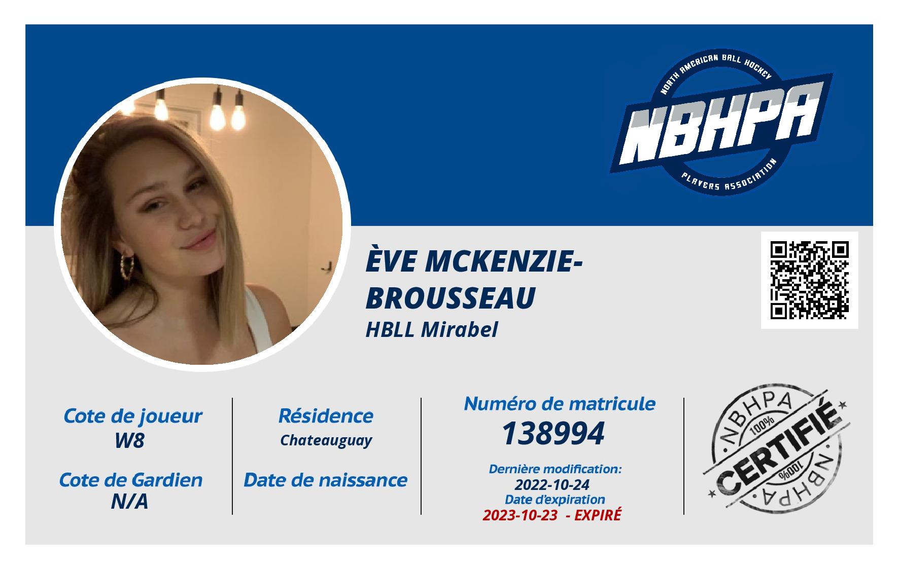 Ève Mckenzie-brousseau