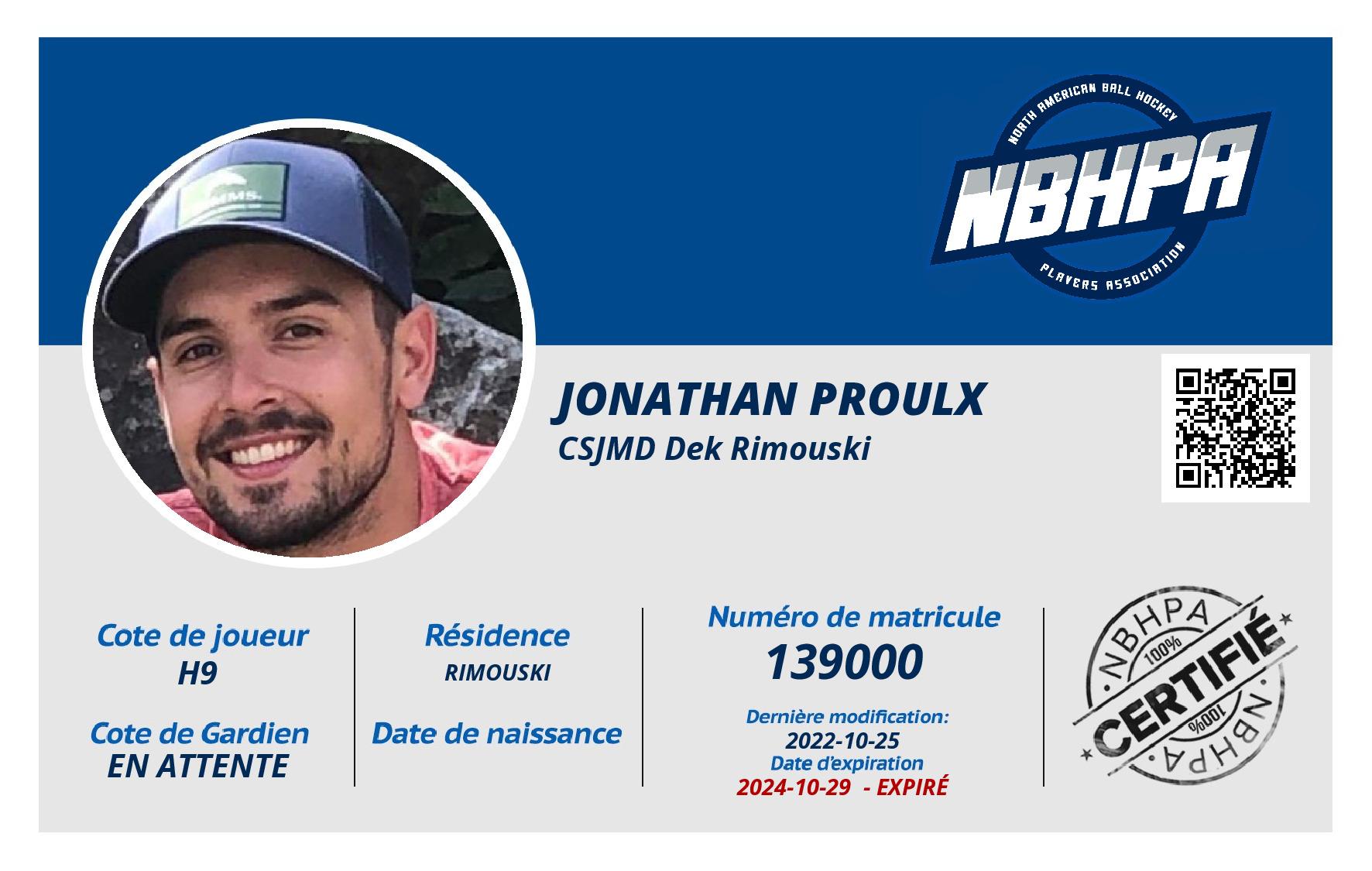JONATHAN PROULX