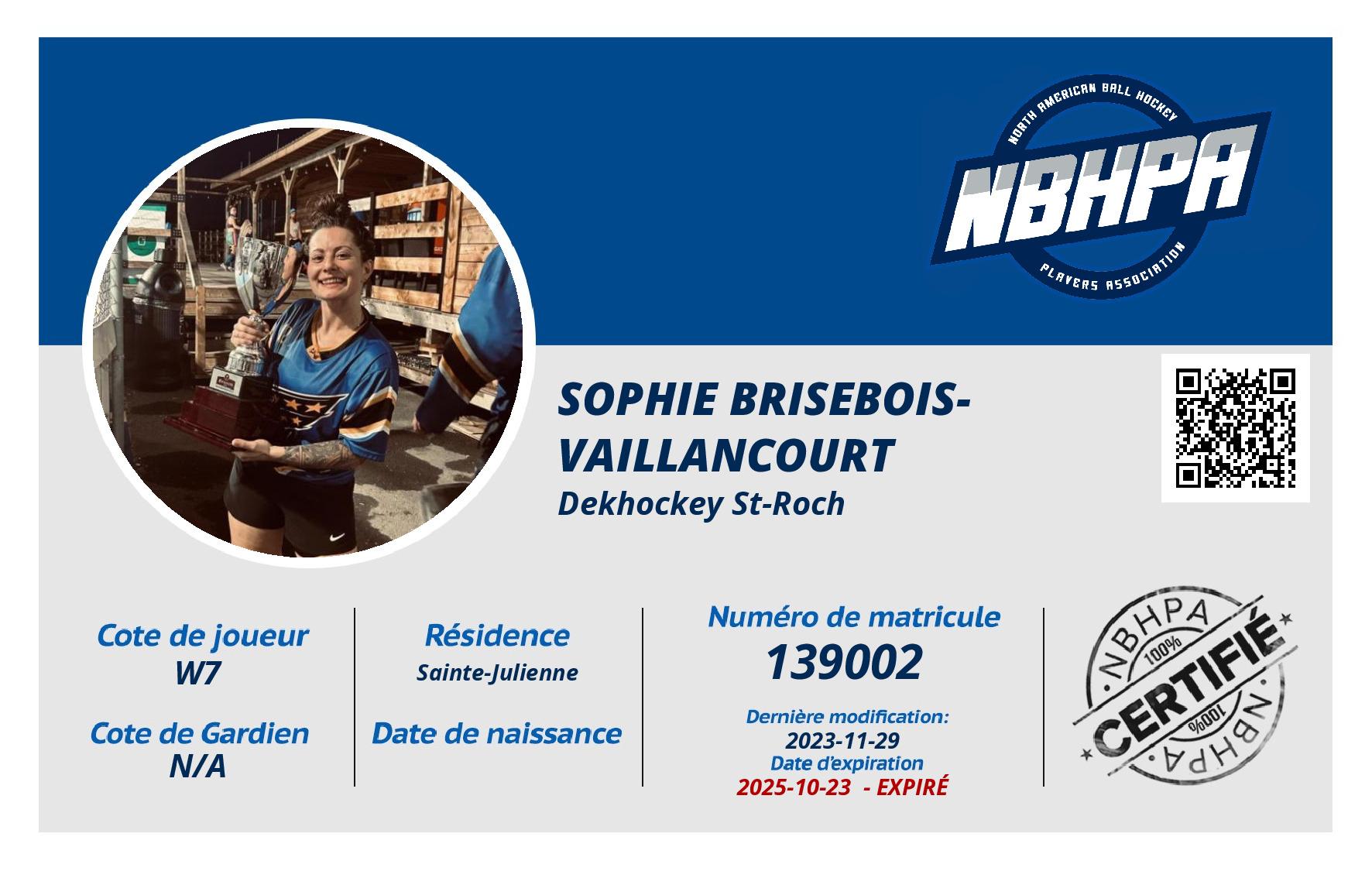 Sophie Brisebois-Vaillancourt 