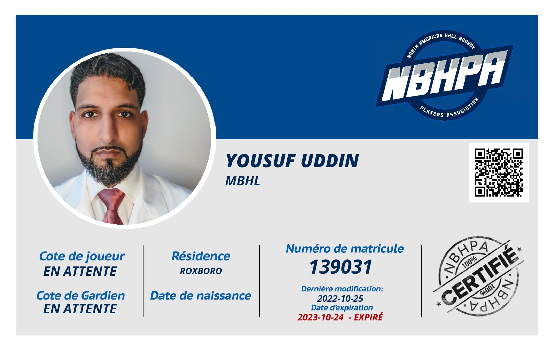 Yousuf Uddin