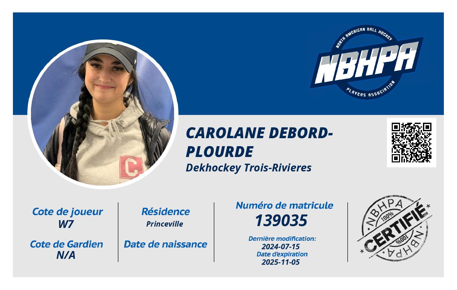 Carolane Debord-Plourde