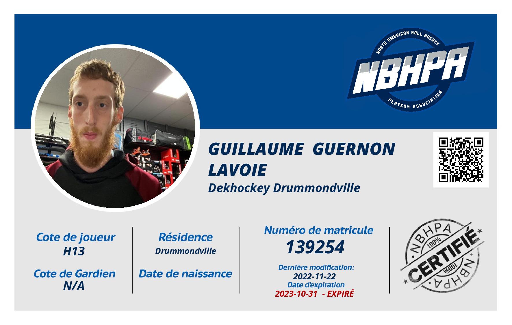 Guillaume  Guernon Lavoie