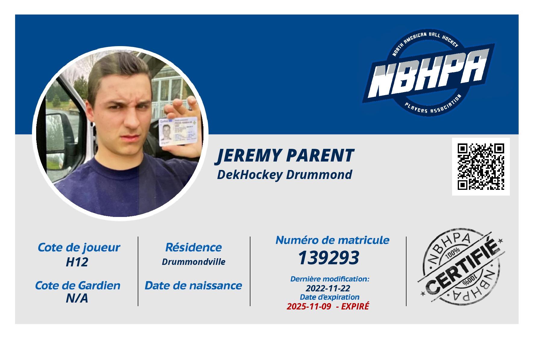 Jeremy Parent
