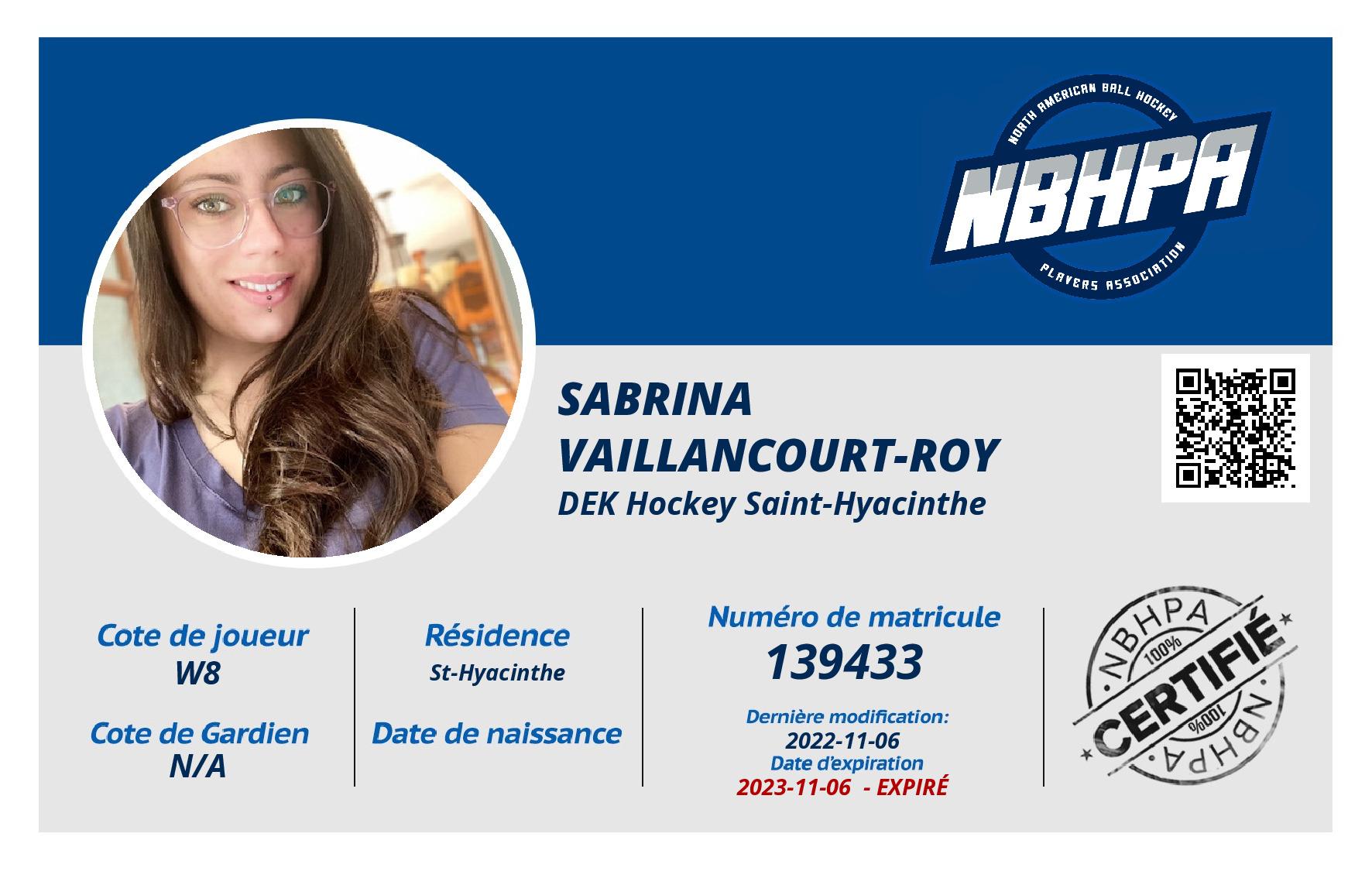 Sabrina Vaillancourt-Roy