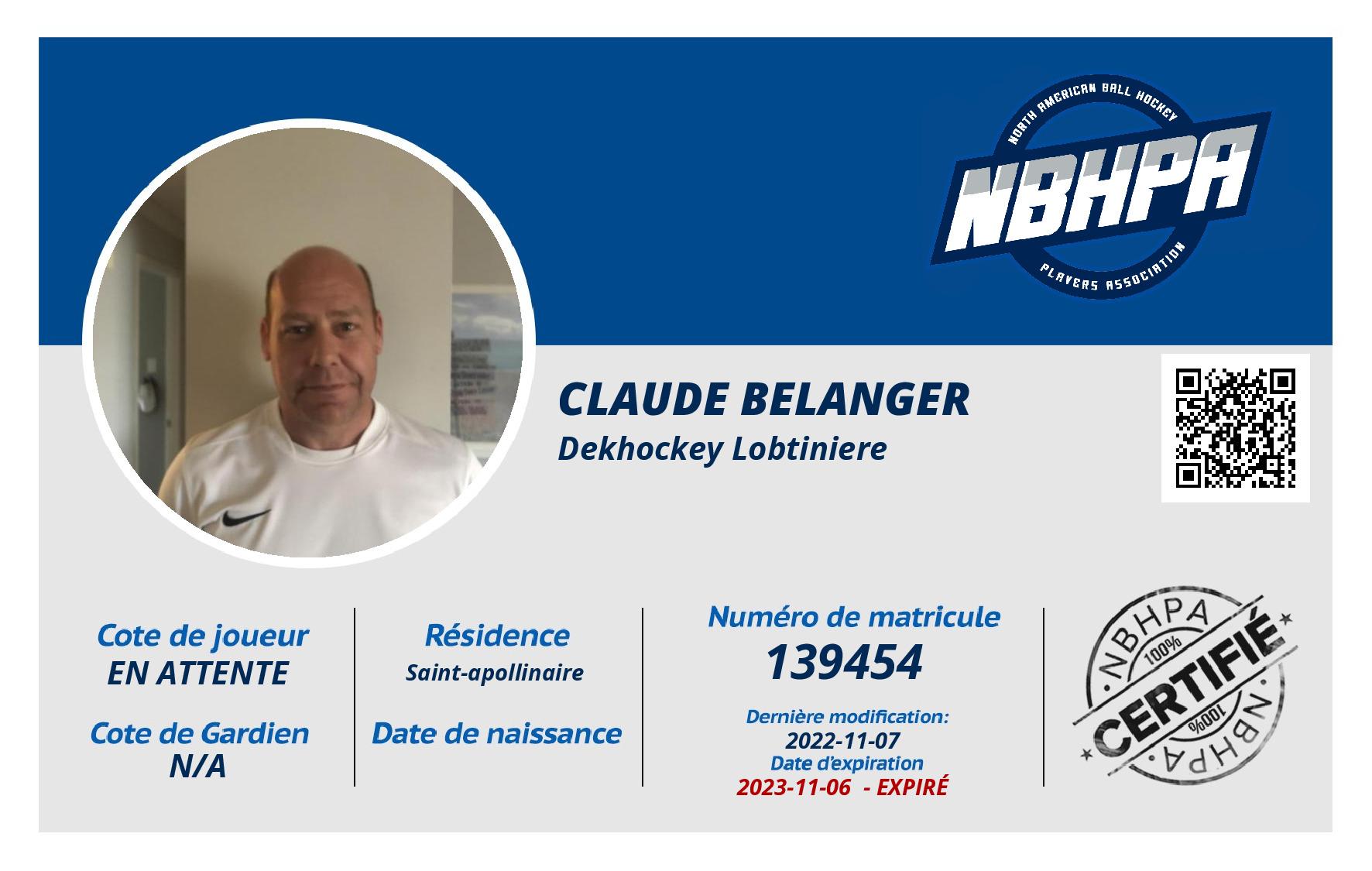 Claude belanger