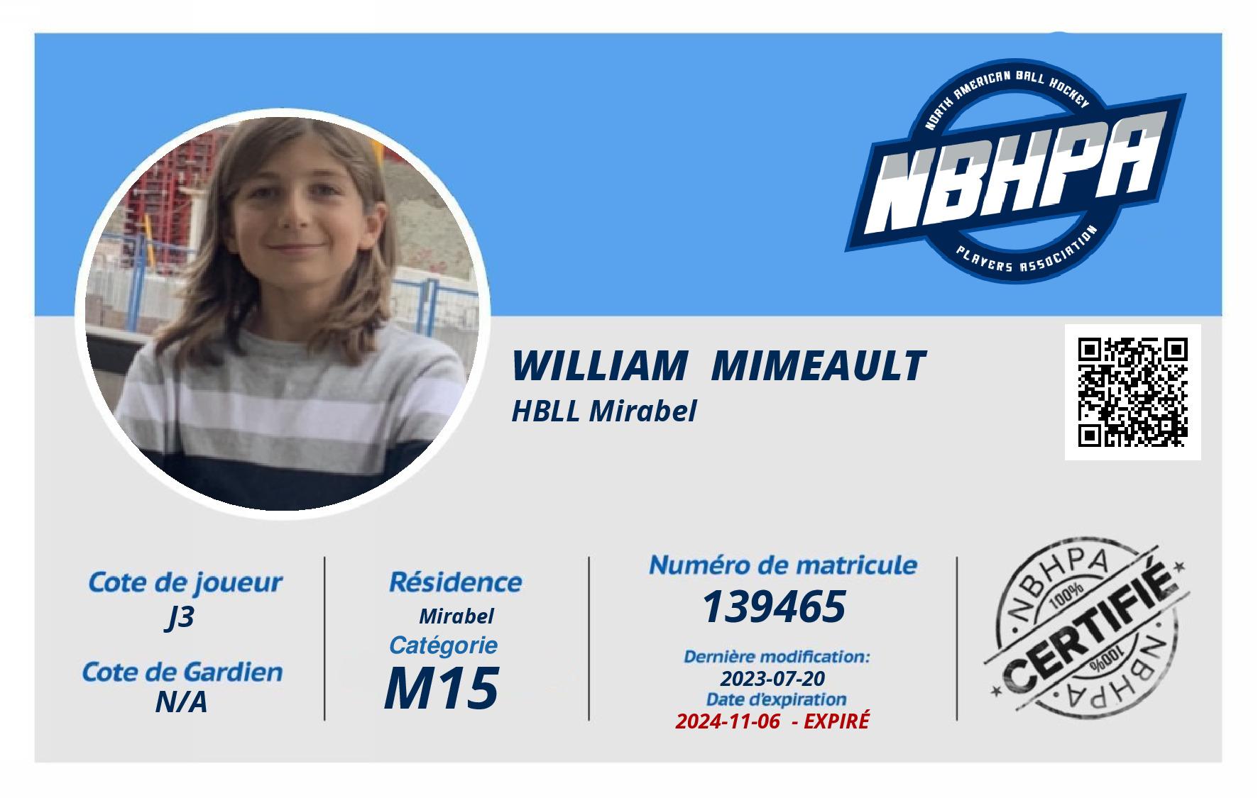 William  Mimeault 