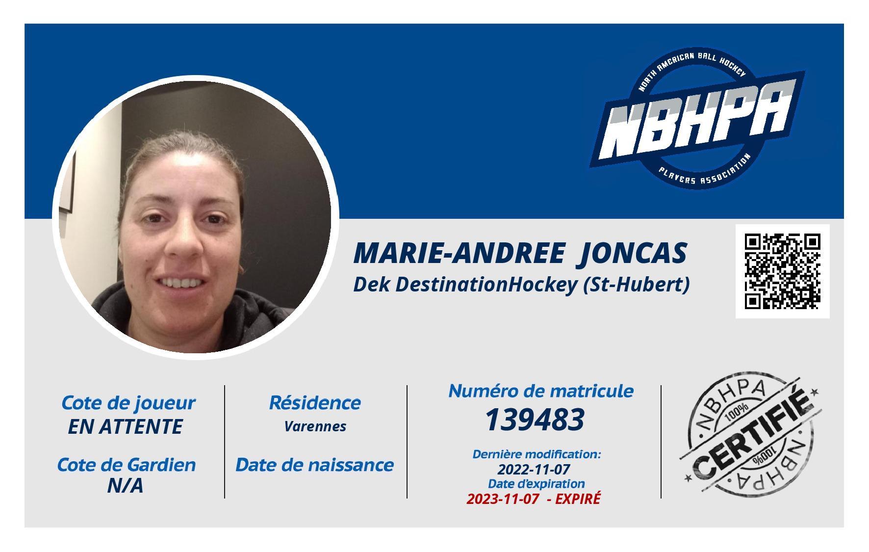 Marie-Andree  Joncas