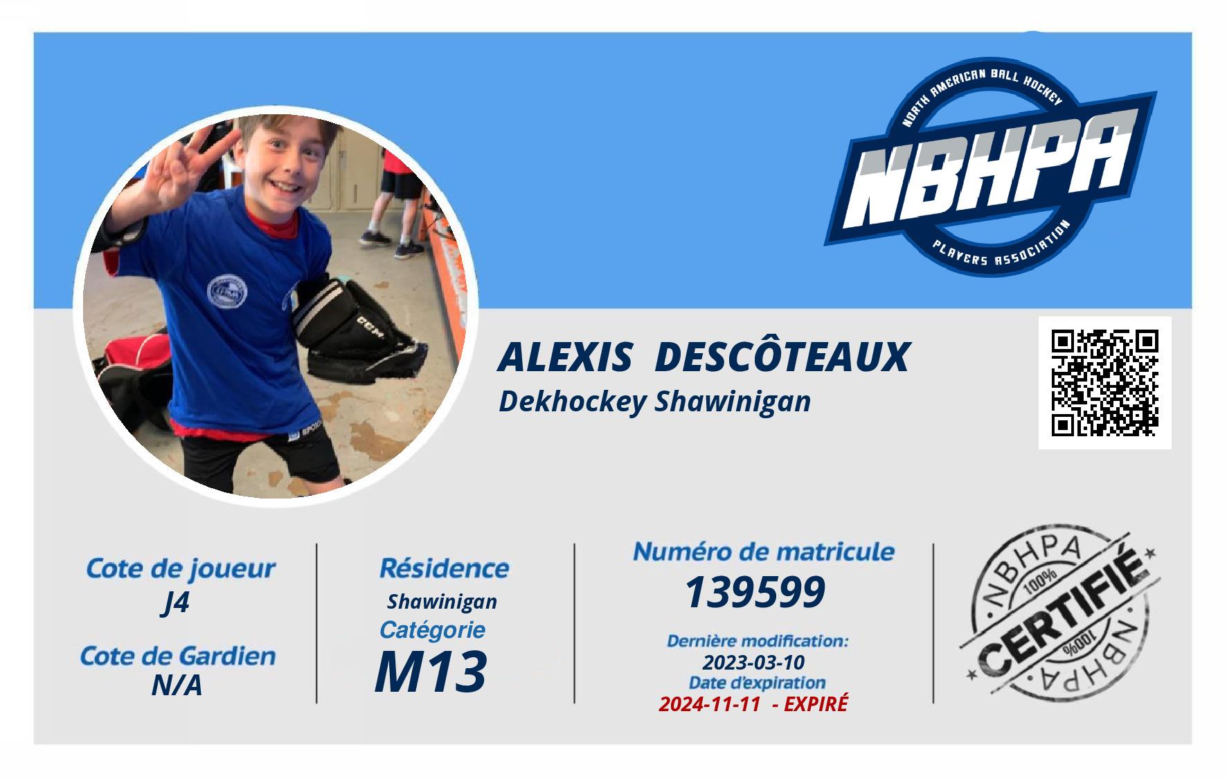 Alexis  Descôteaux 