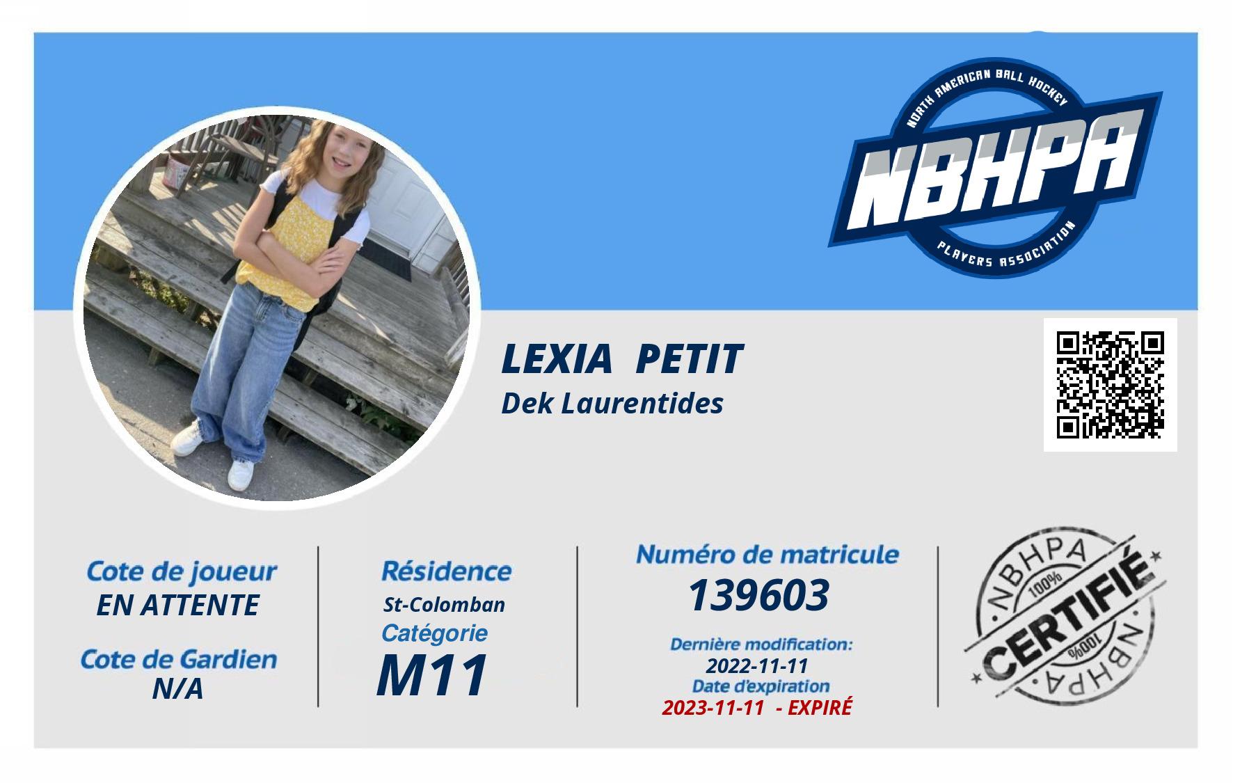 Lexia  Petit
