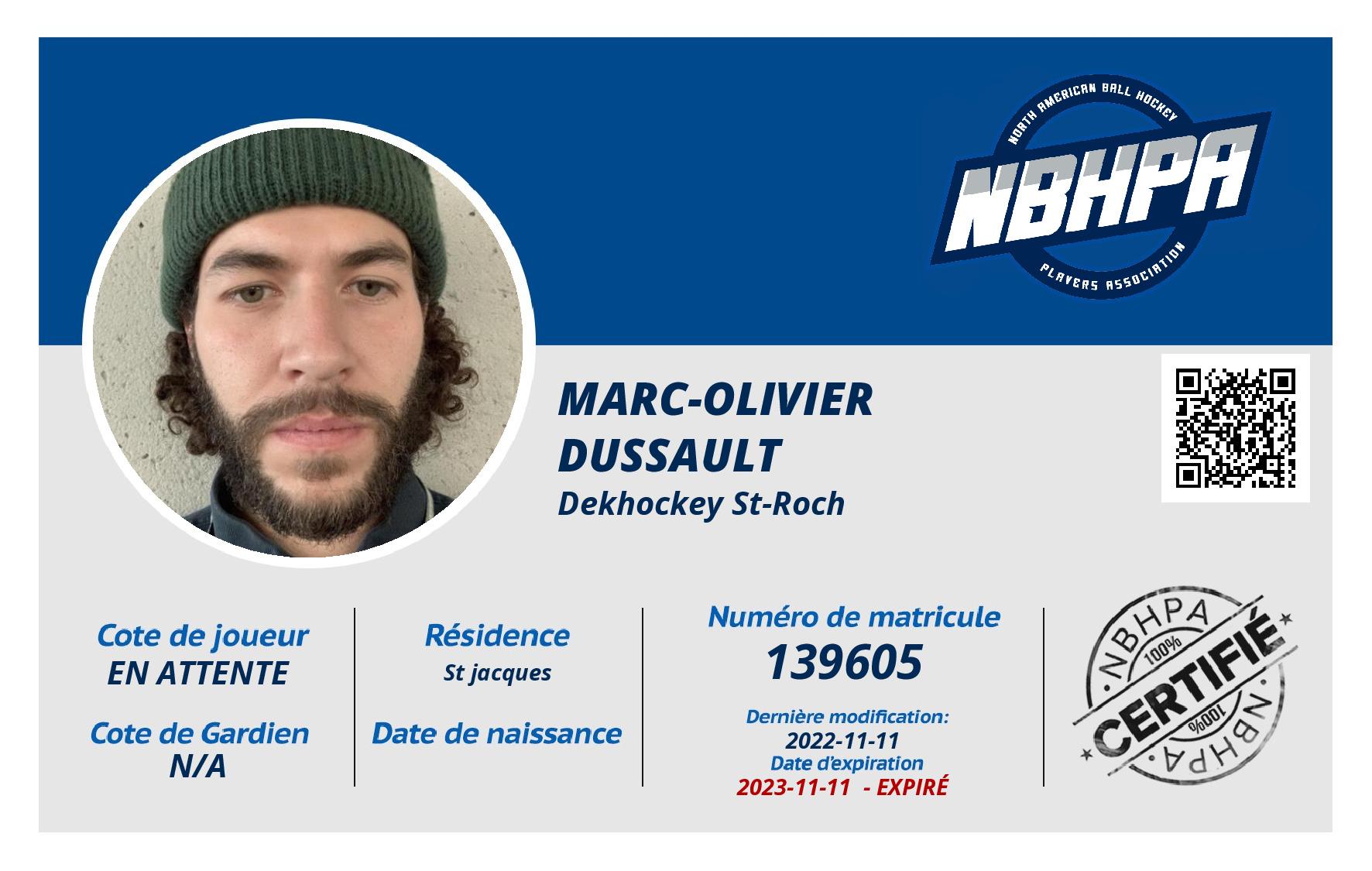 Marc-olivier Dussault
