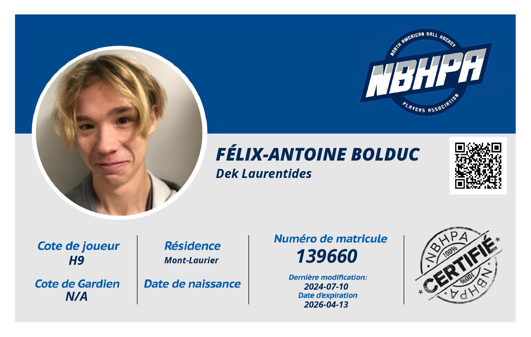Félix-Antoine Bolduc 