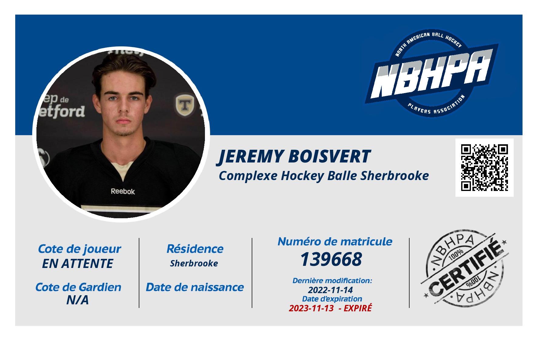 Jeremy Boisvert
