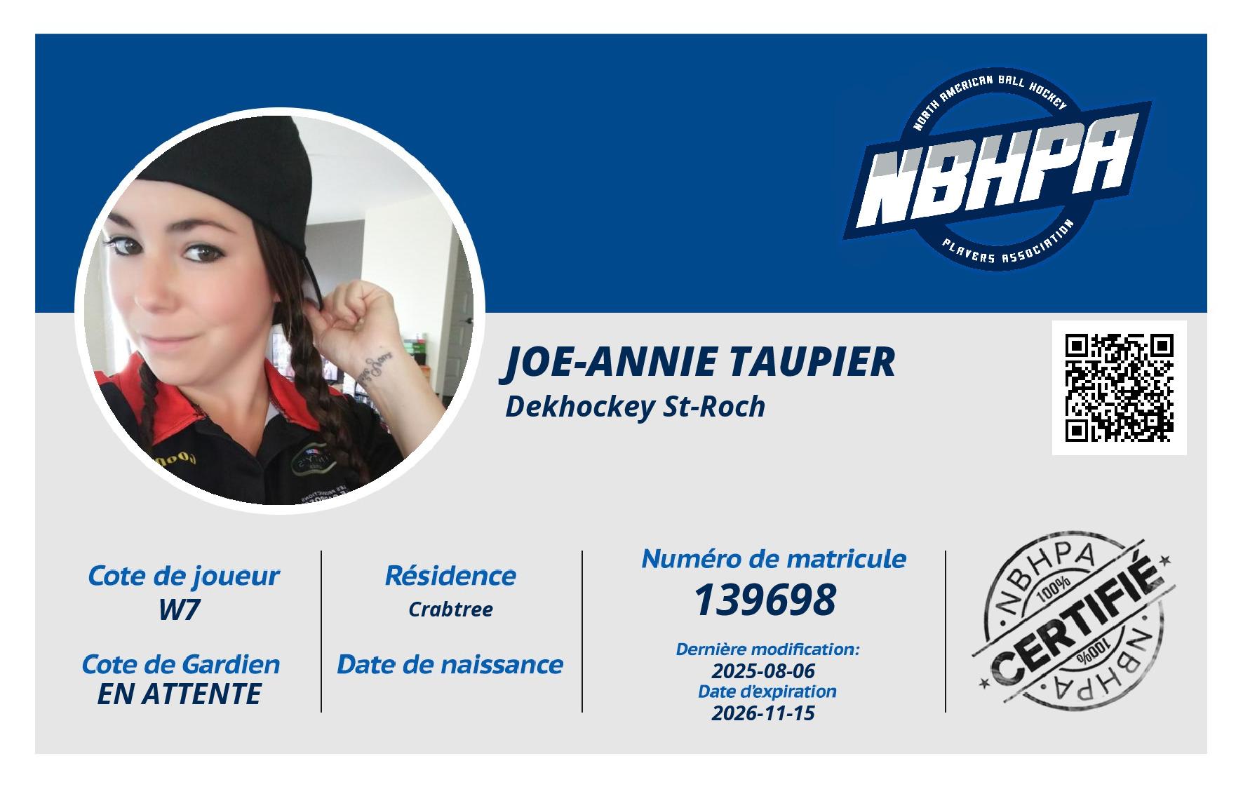 Joe-annie Taupier