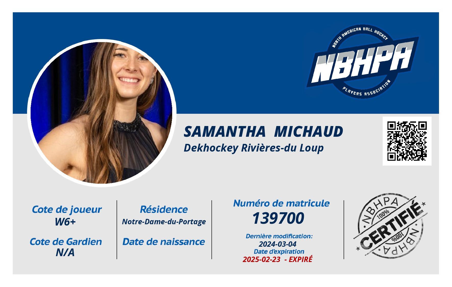 Samantha  Michaud