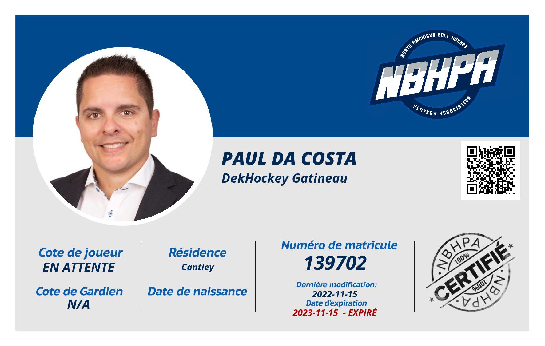Paul Da Costa