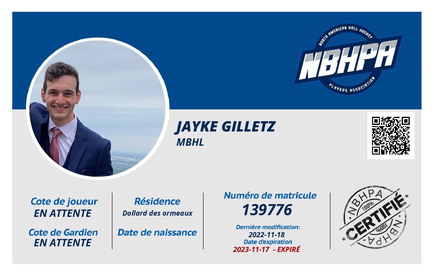 Jayke Gilletz