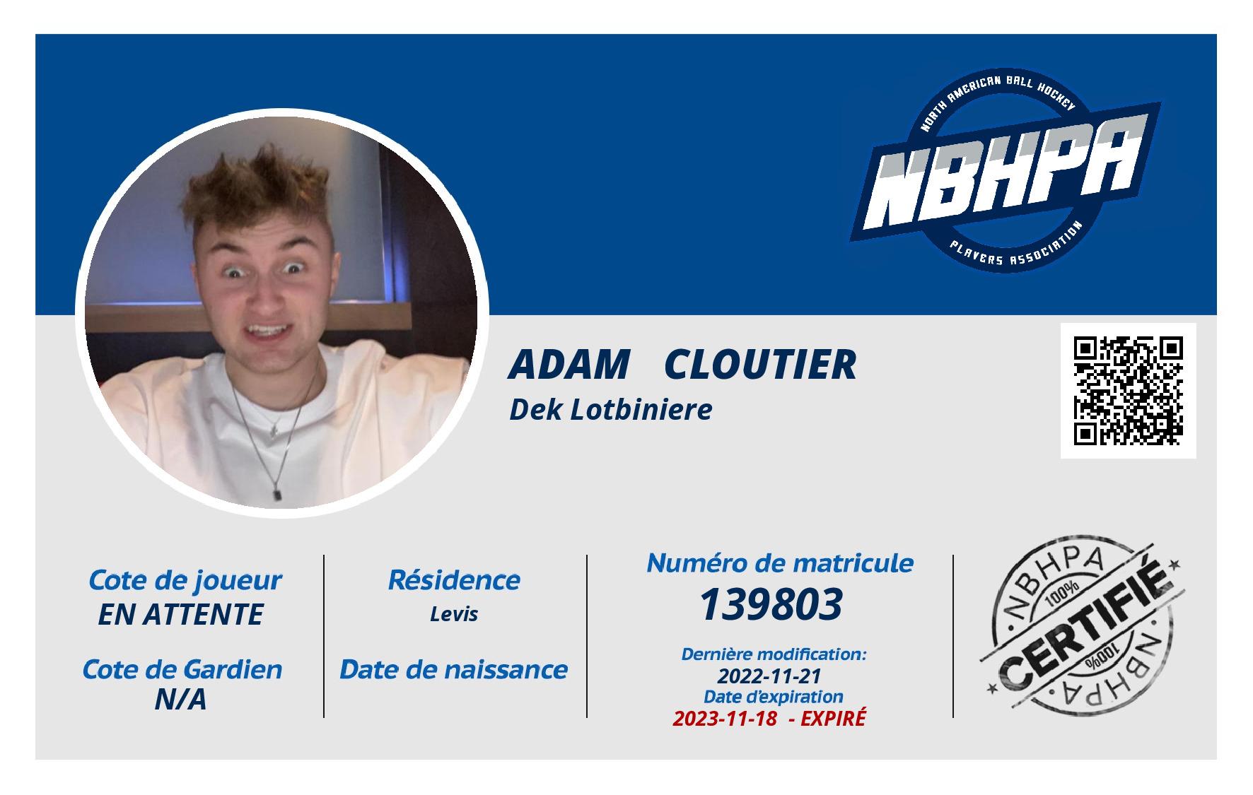 Adam   Cloutier