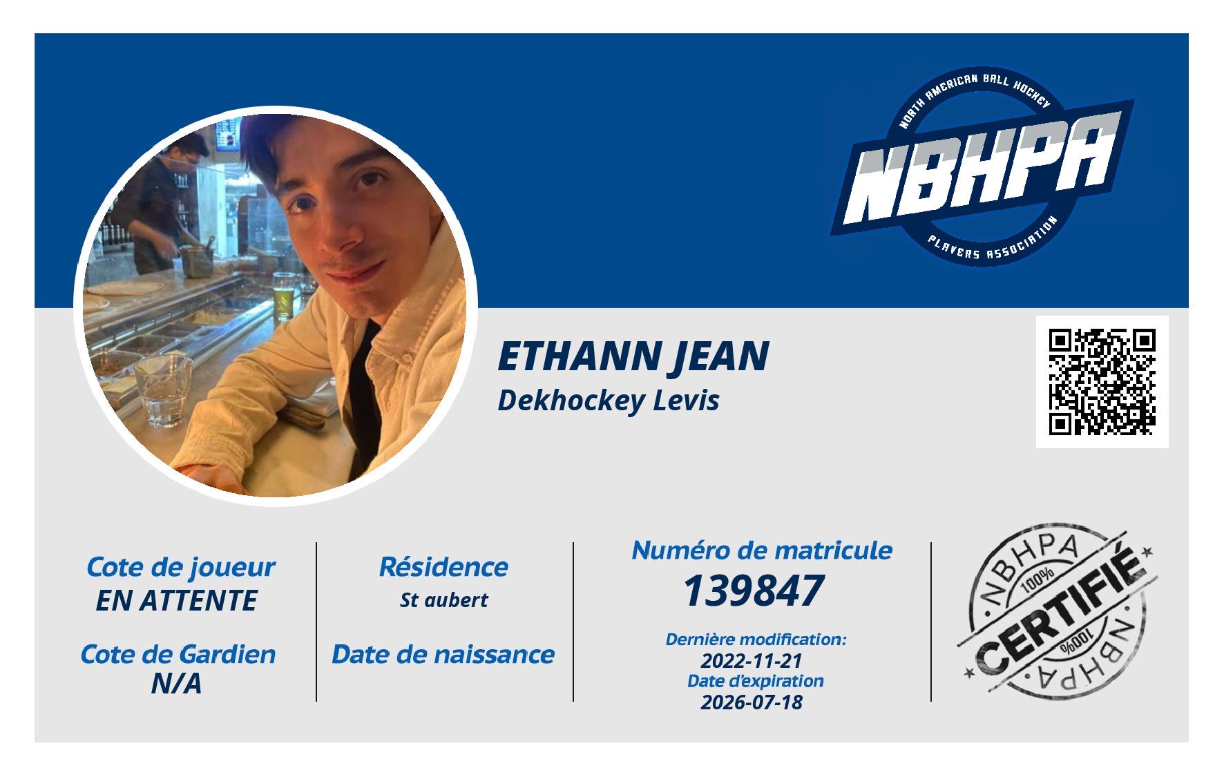 Ethann Jean