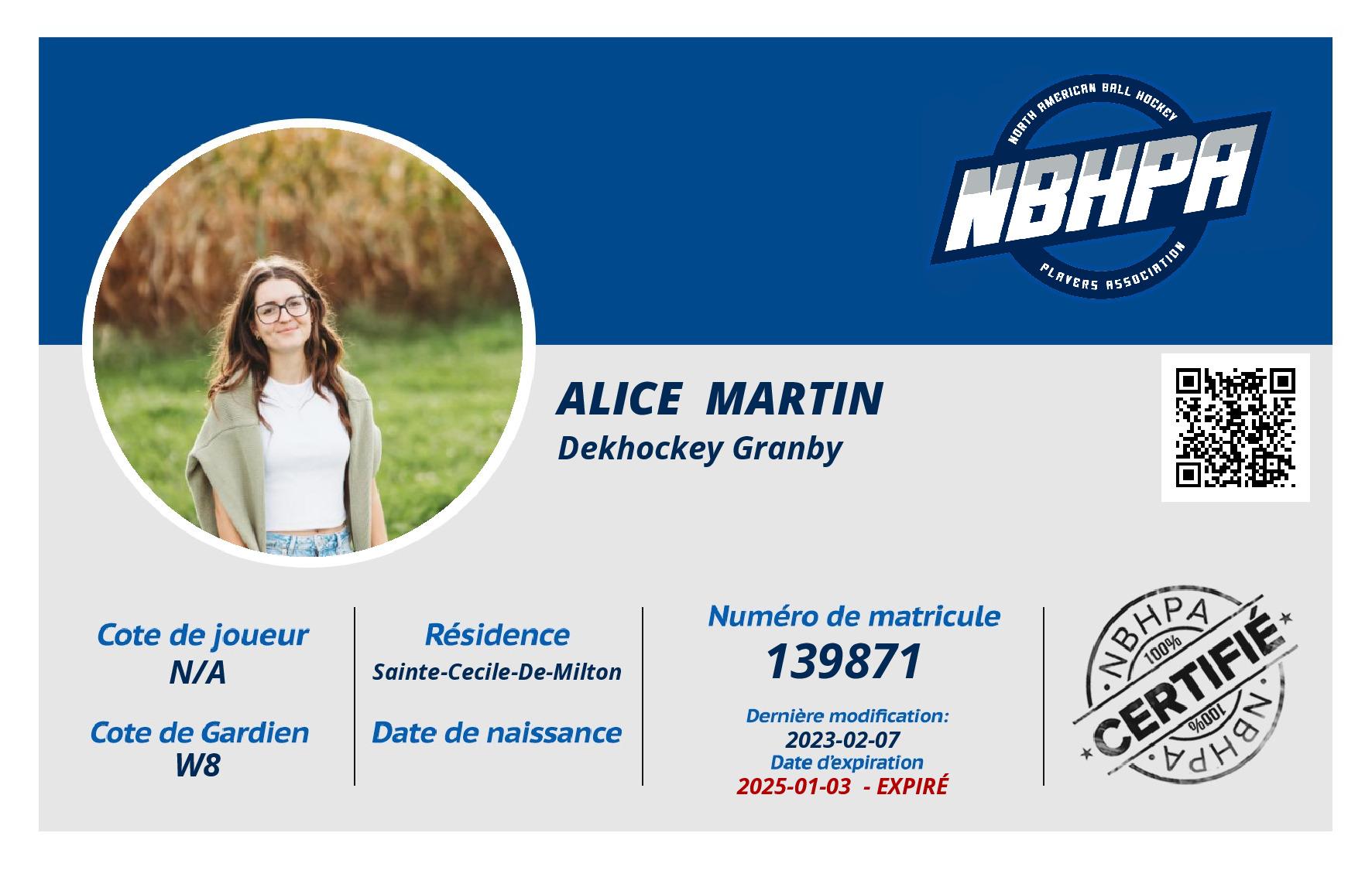 Alice  Martin