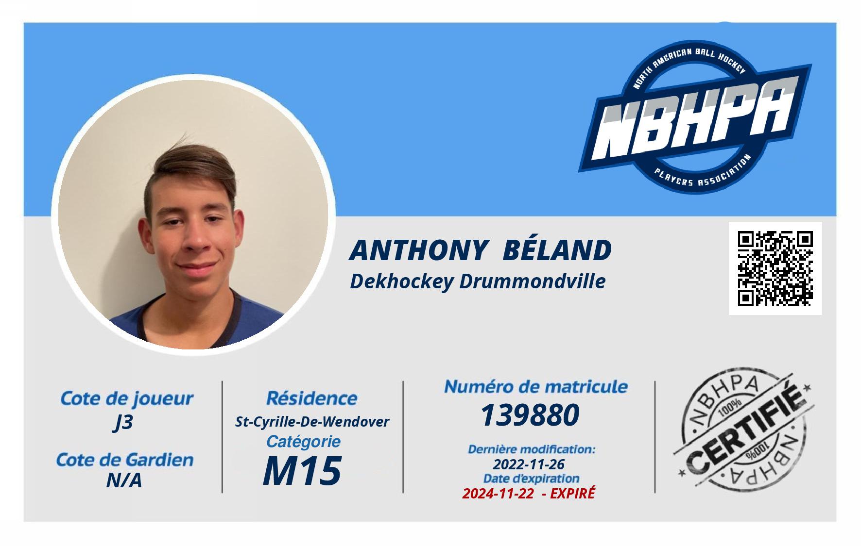 Anthony  Béland
