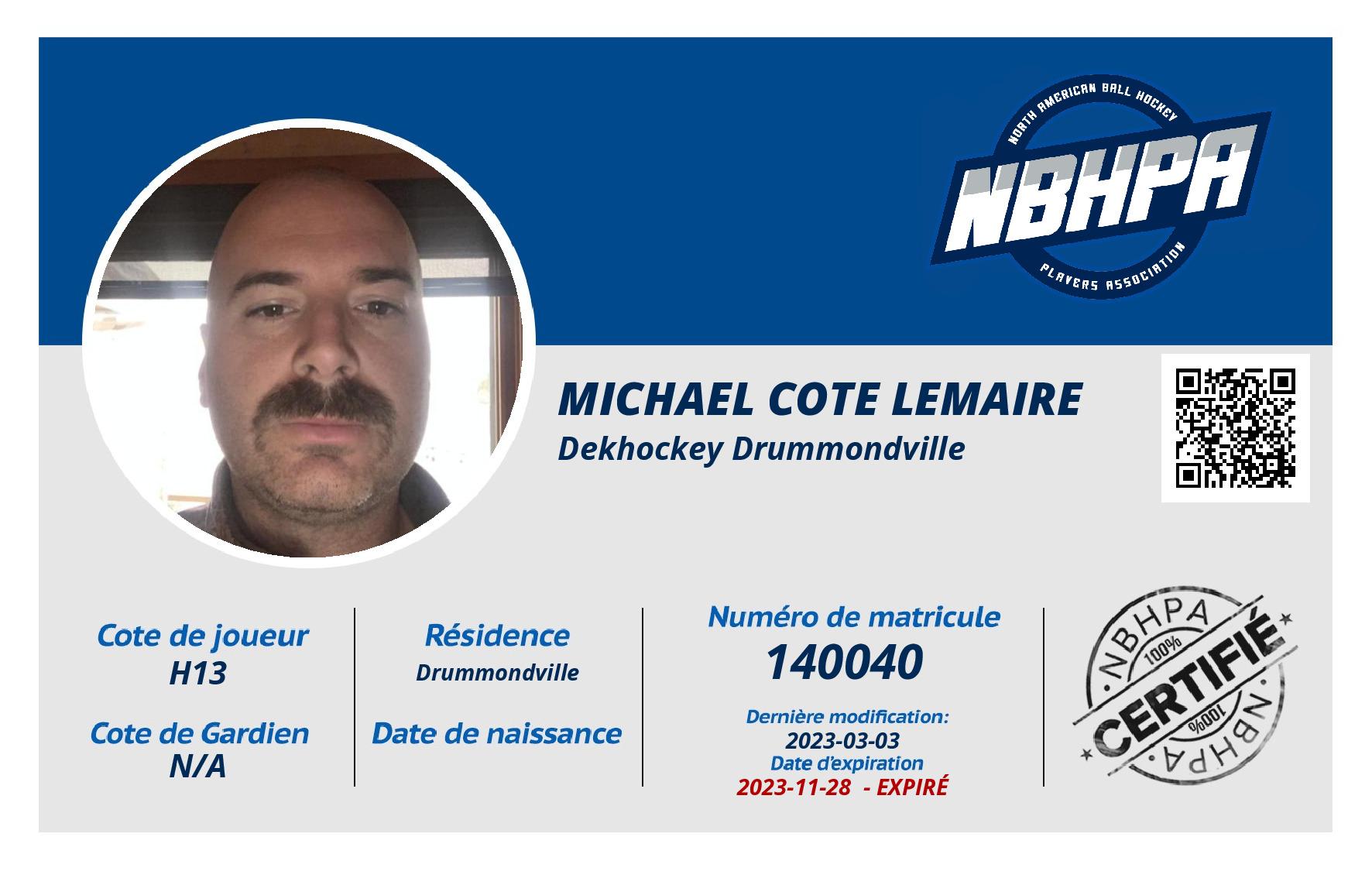 Michael Cote lemaire