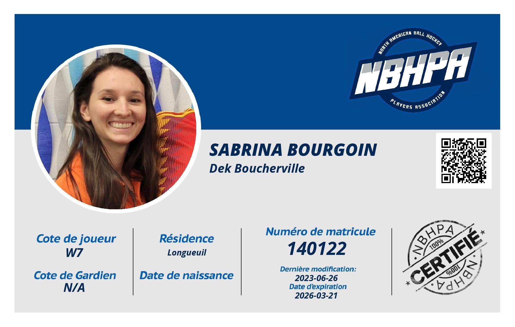 Sabrina Bourgoin