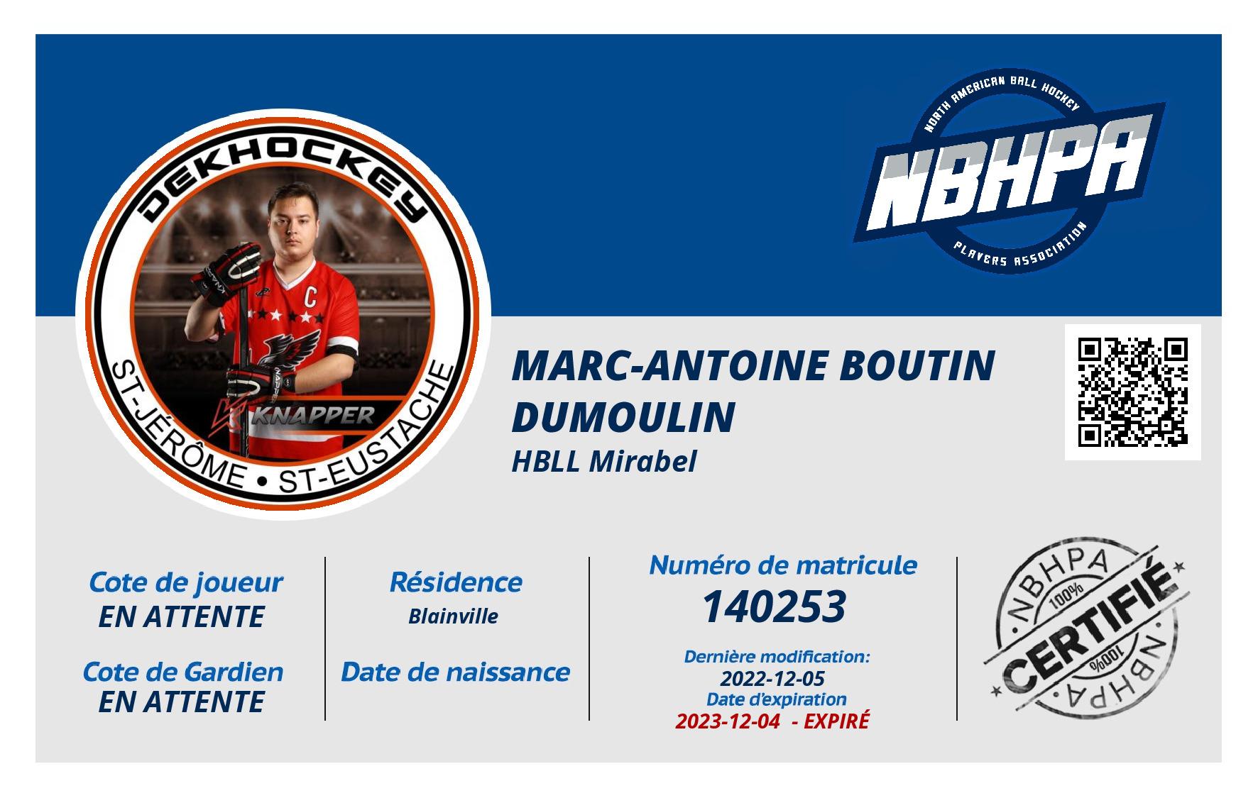 Marc-Antoine Boutin Dumoulin