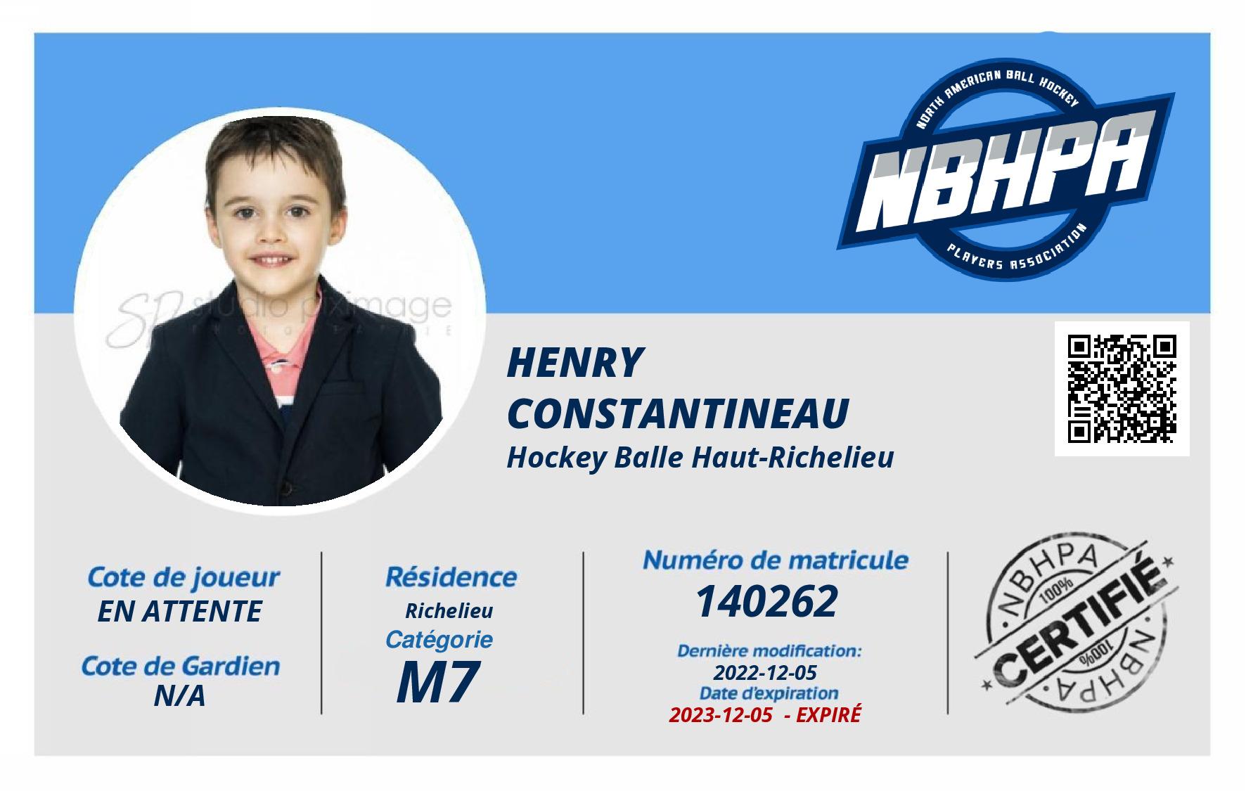 Henry Constantineau 