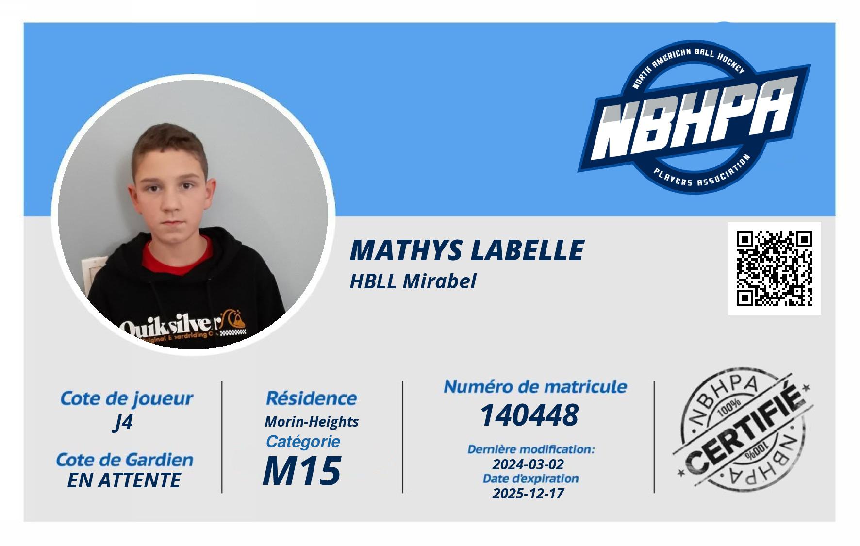 Mathys Labelle
