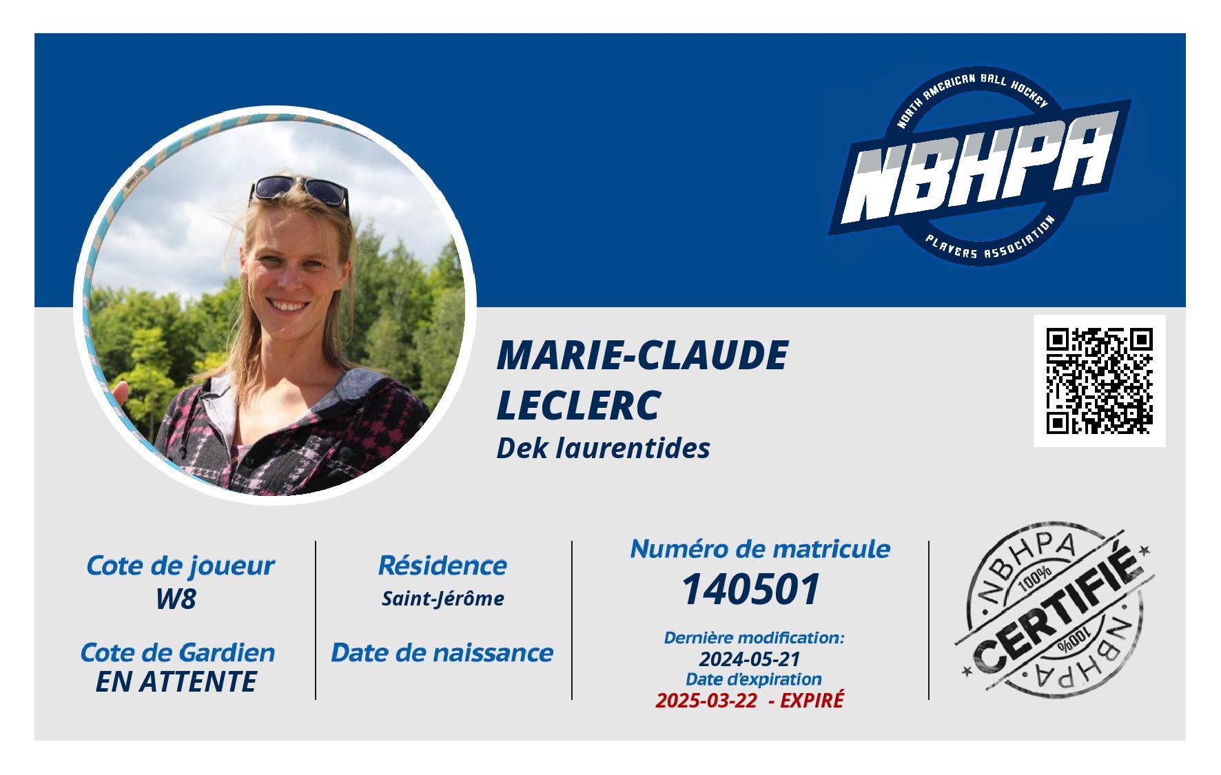 Marie-Claude  Leclerc