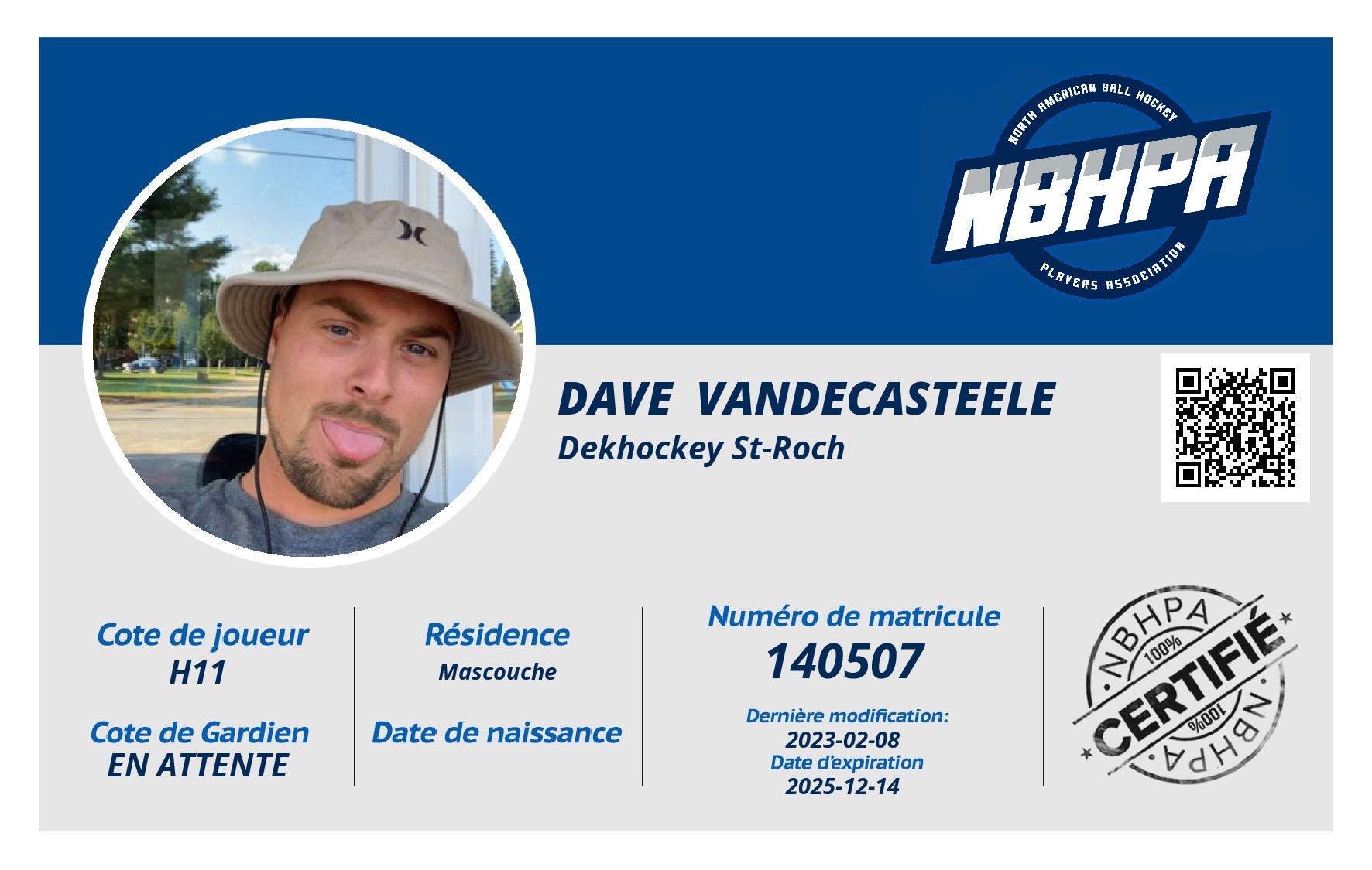 Dave  Vandecasteele